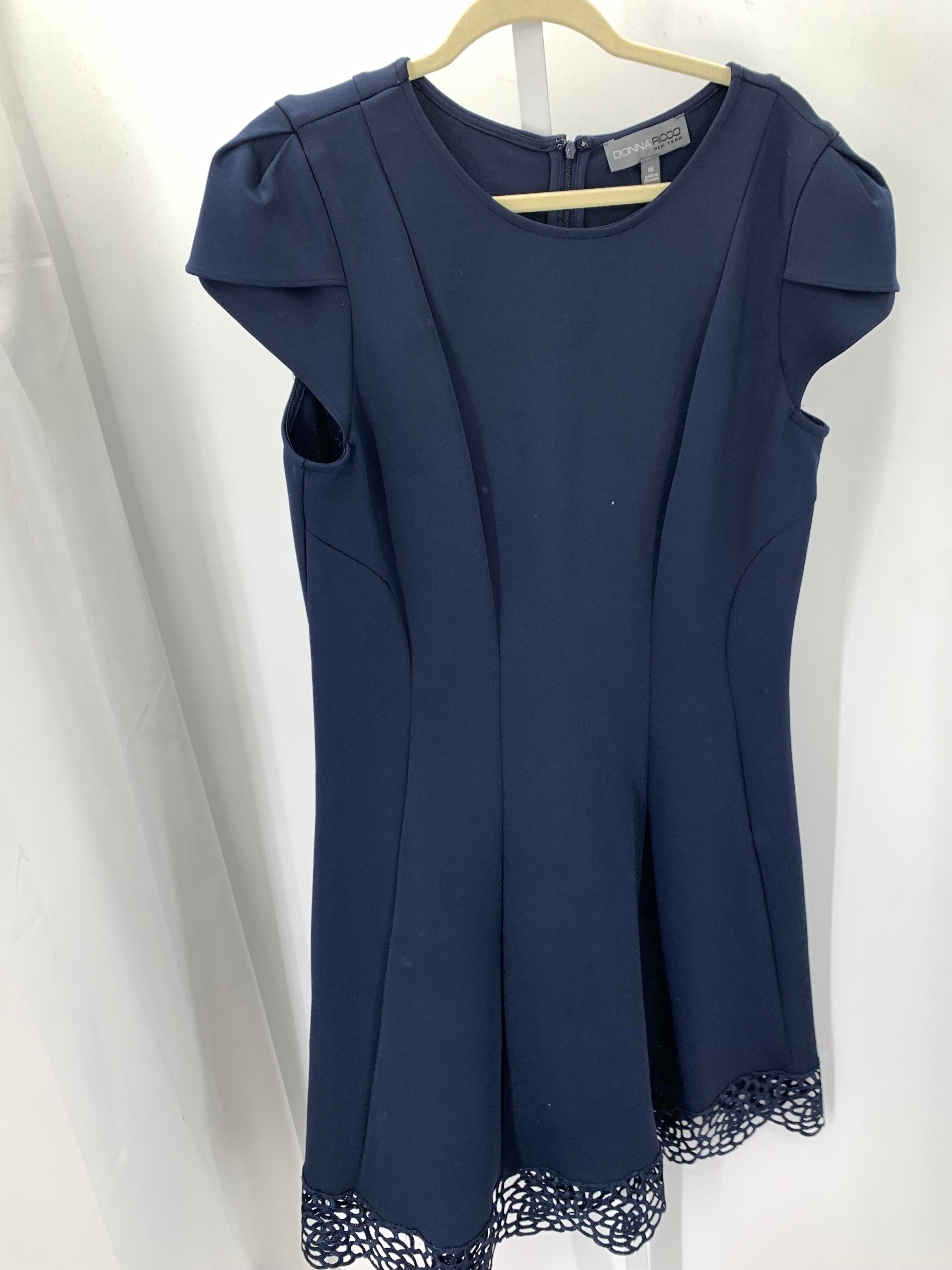 Donna Rico Size 16 Misses Short Sleeve Dress