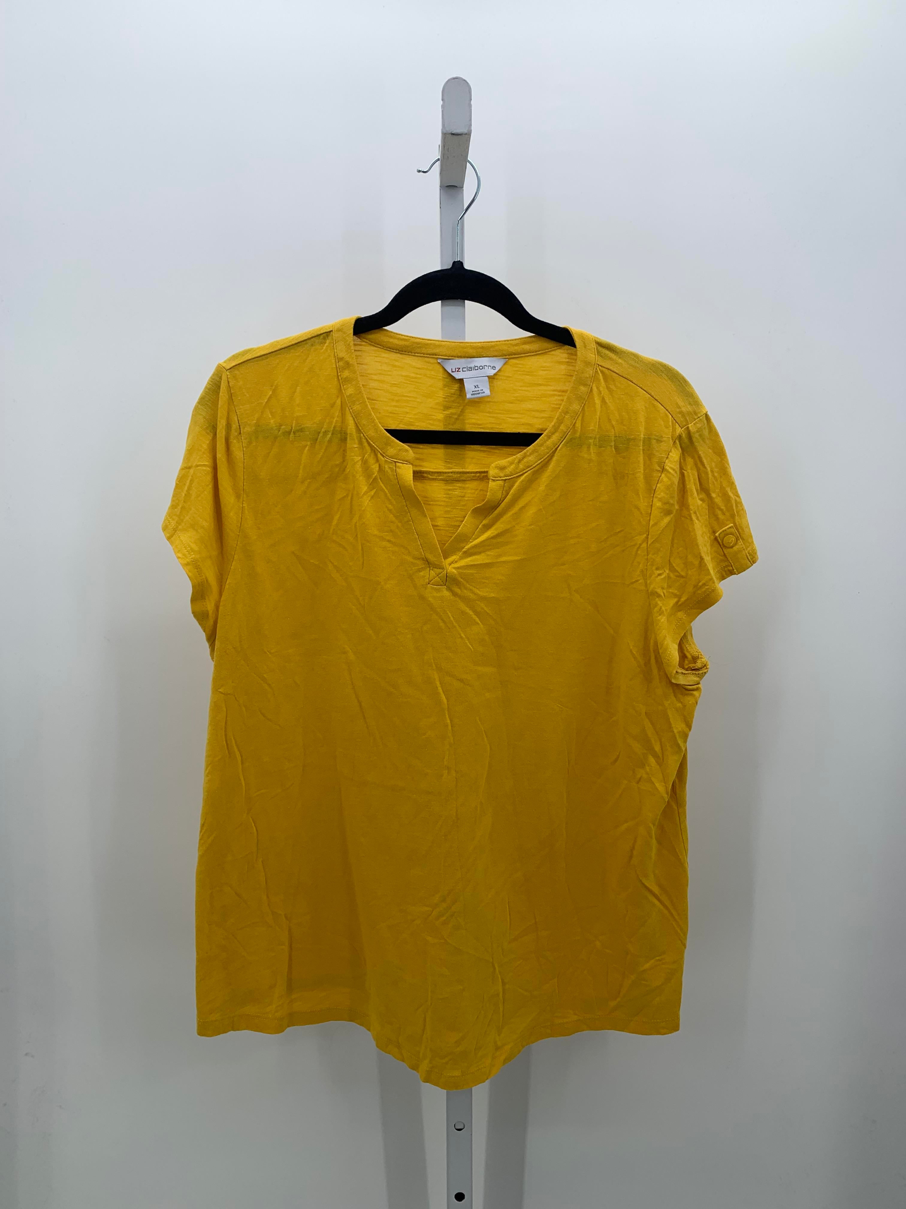 Liz Claiborne Size Extra Large Misses Short Sleeve Shirt