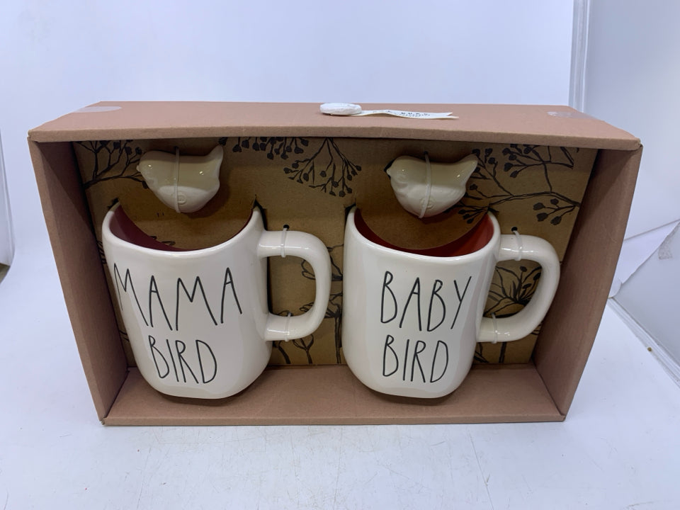 NIB MAMA,BABY BIRD MUGS.