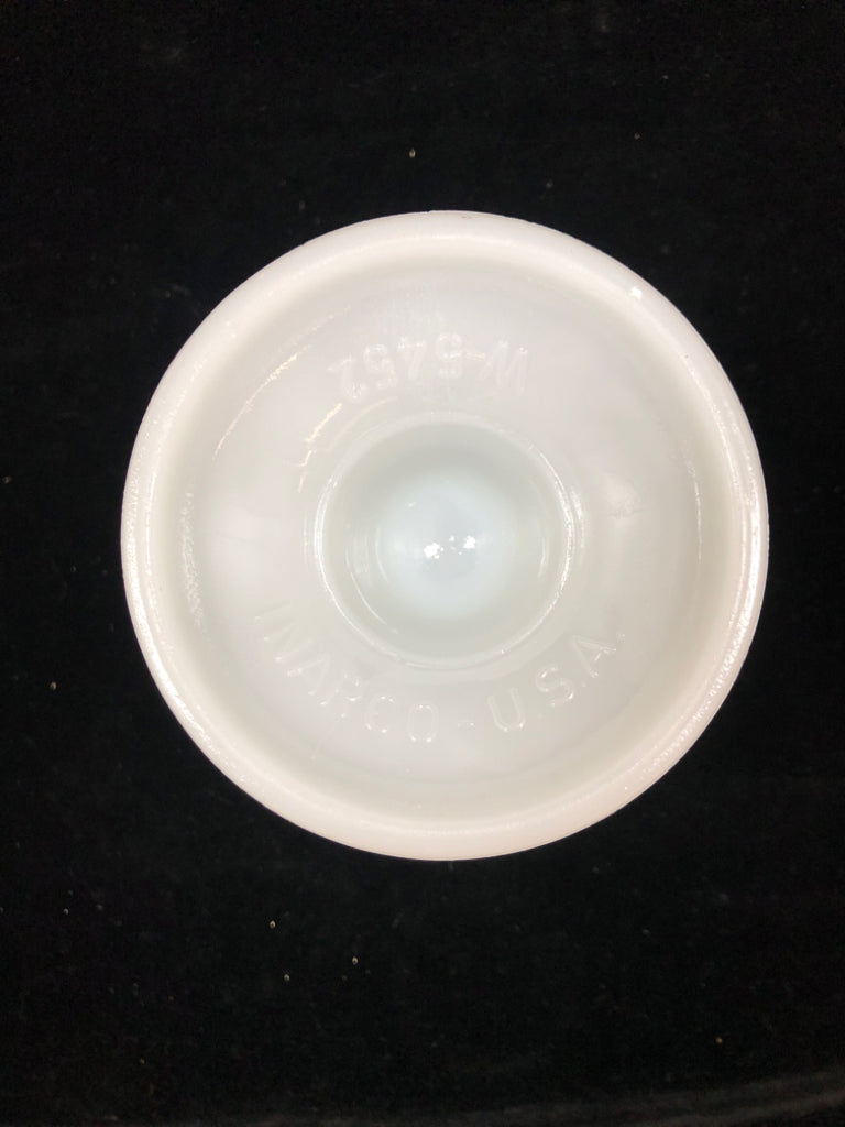 VTG MILK GLASS FOOTED VASE/ PLANTER.