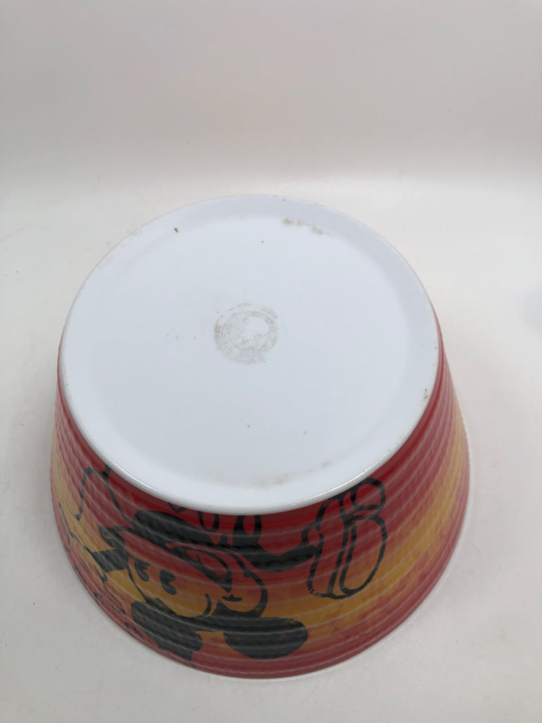 MICKEY MOUSE RED GRADIENT BOWL.