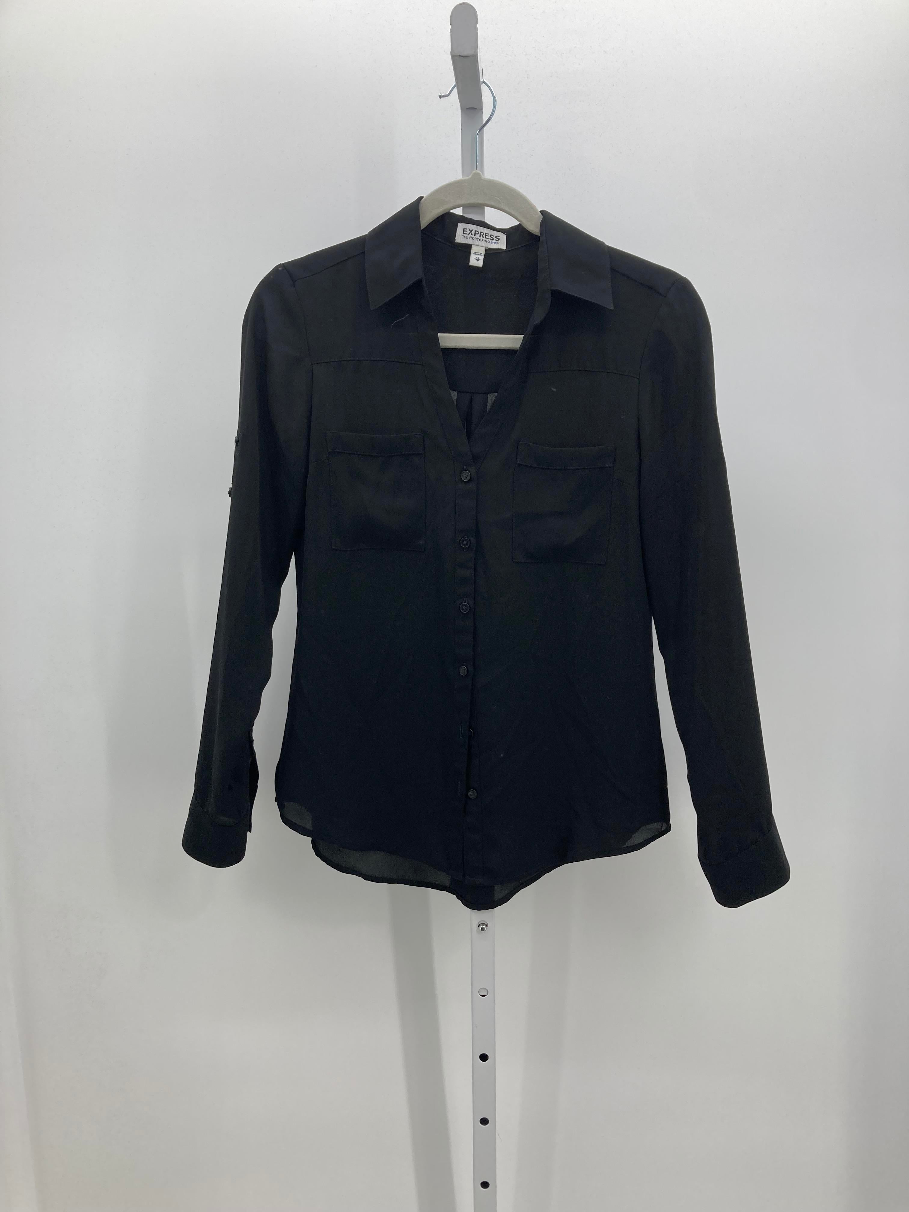 Express Size X Small Misses Long Sleeve Shirt