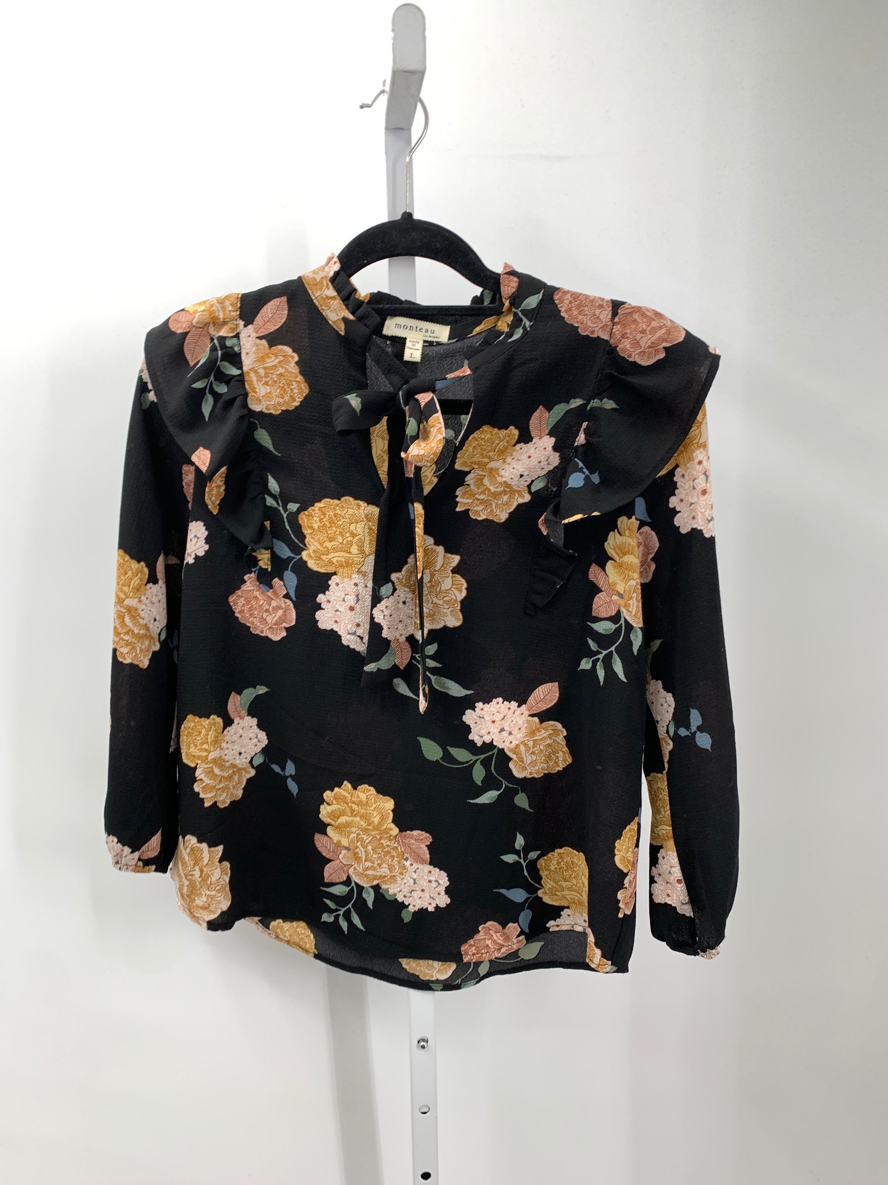 monteau Size Large Misses Long Sleeve Shirt