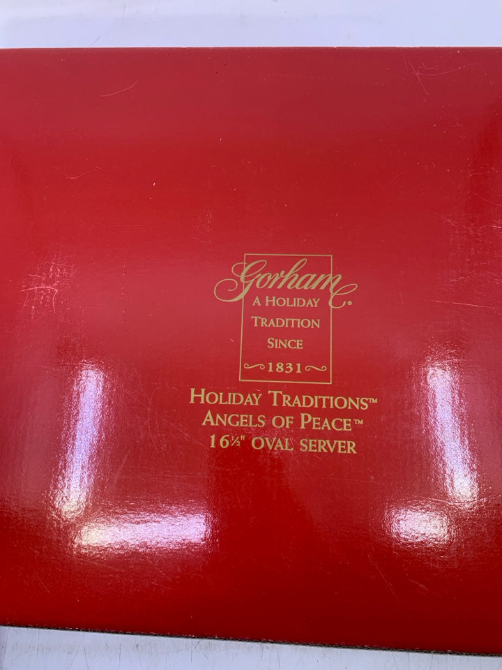 GORHAM ANGELS OF PEACE OVAL SERVER.