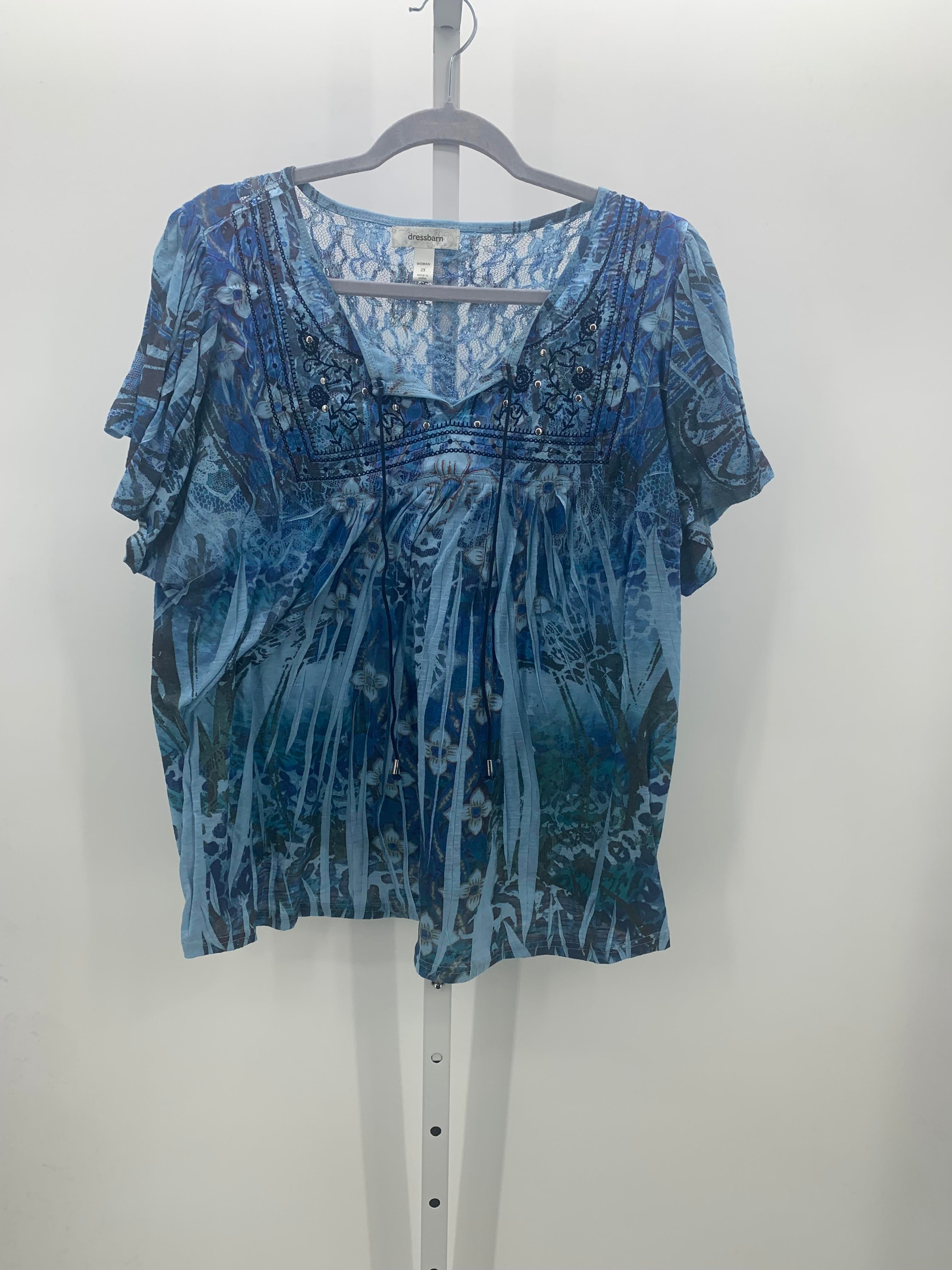 Dress Barn Size 2X Womens Short Sleeve Shirt