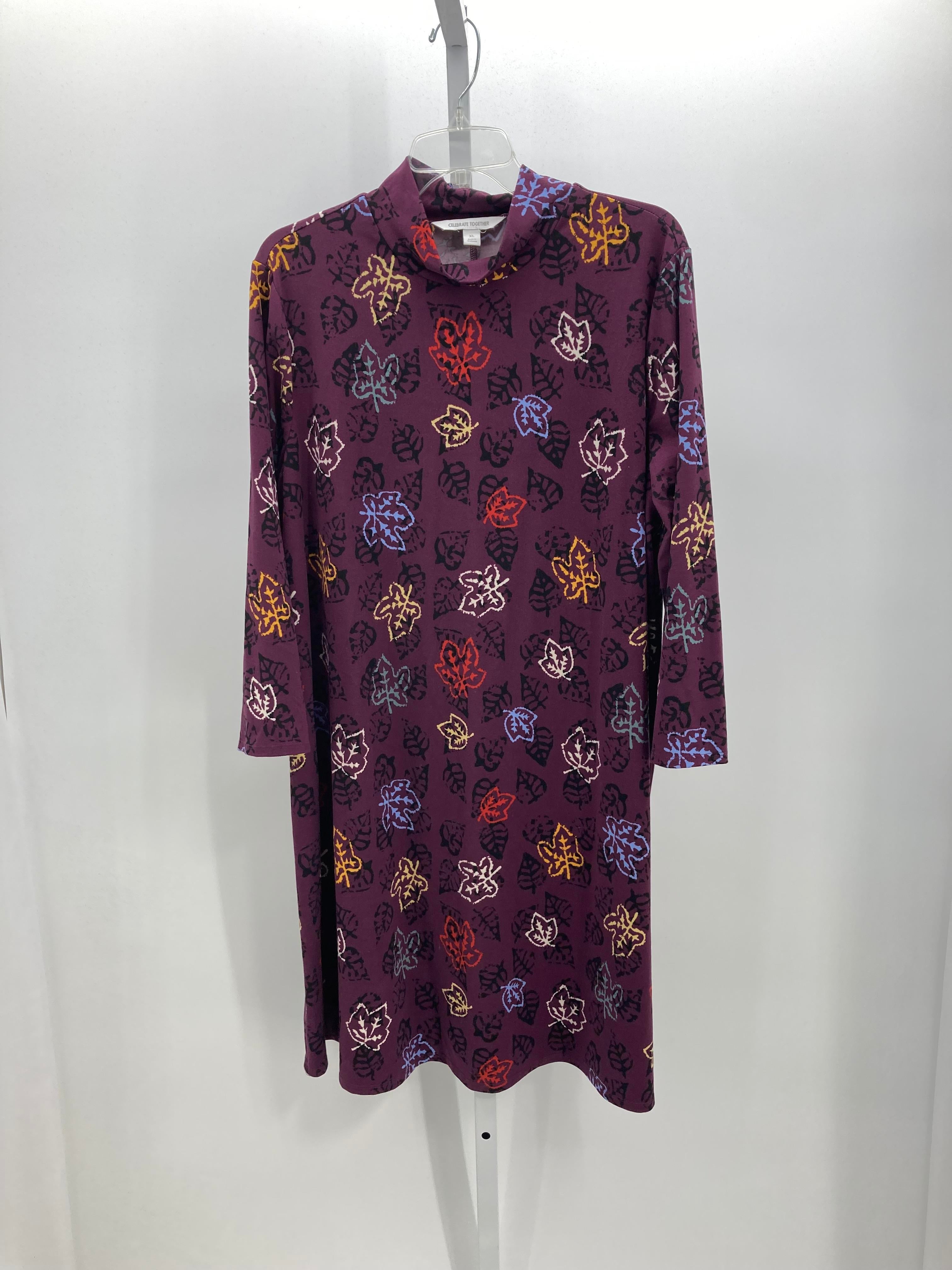 Size Extra Large Misses Long Sleeve Dress