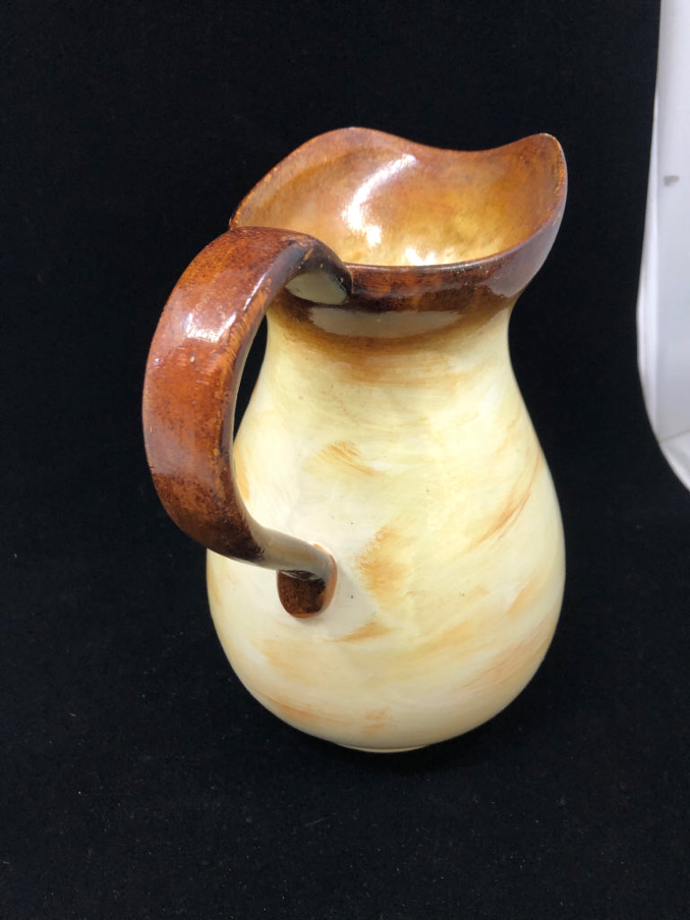 L'HIVER A MONTE-CARLO DECORATIVE CERAMIC PITCHER.