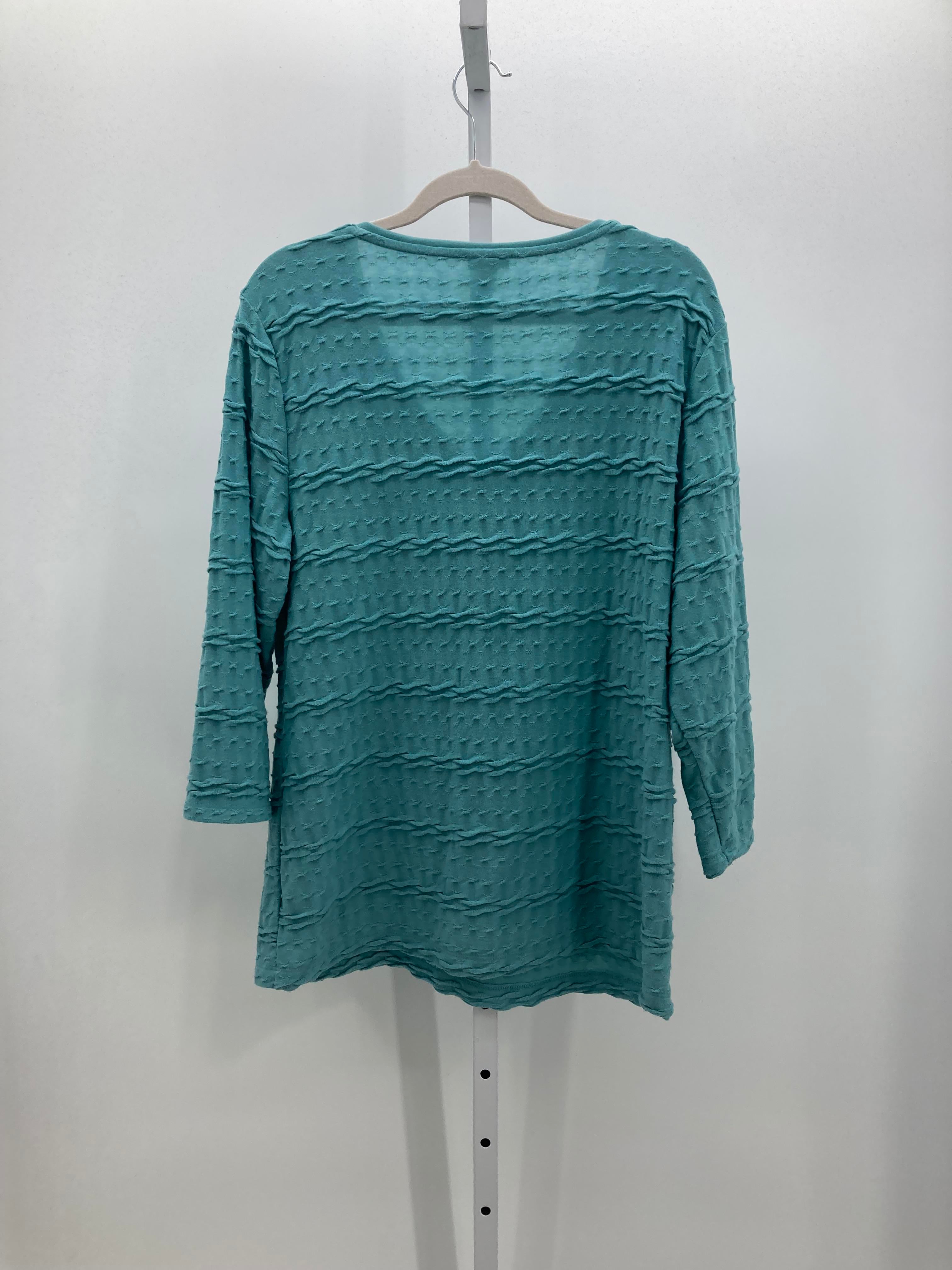Croft & Barrow Size Extra Large Misses 3/4 Sleeve Shirt