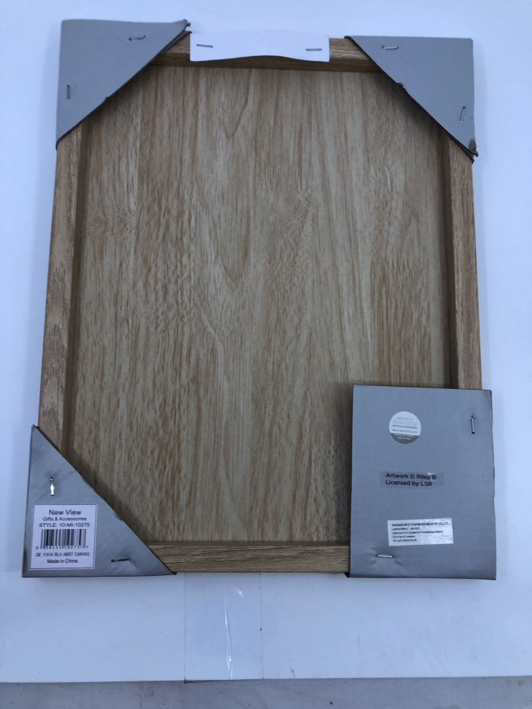 NIP BLUE/WHITE LINED CANVAS-DECOR ESSENTIALS .