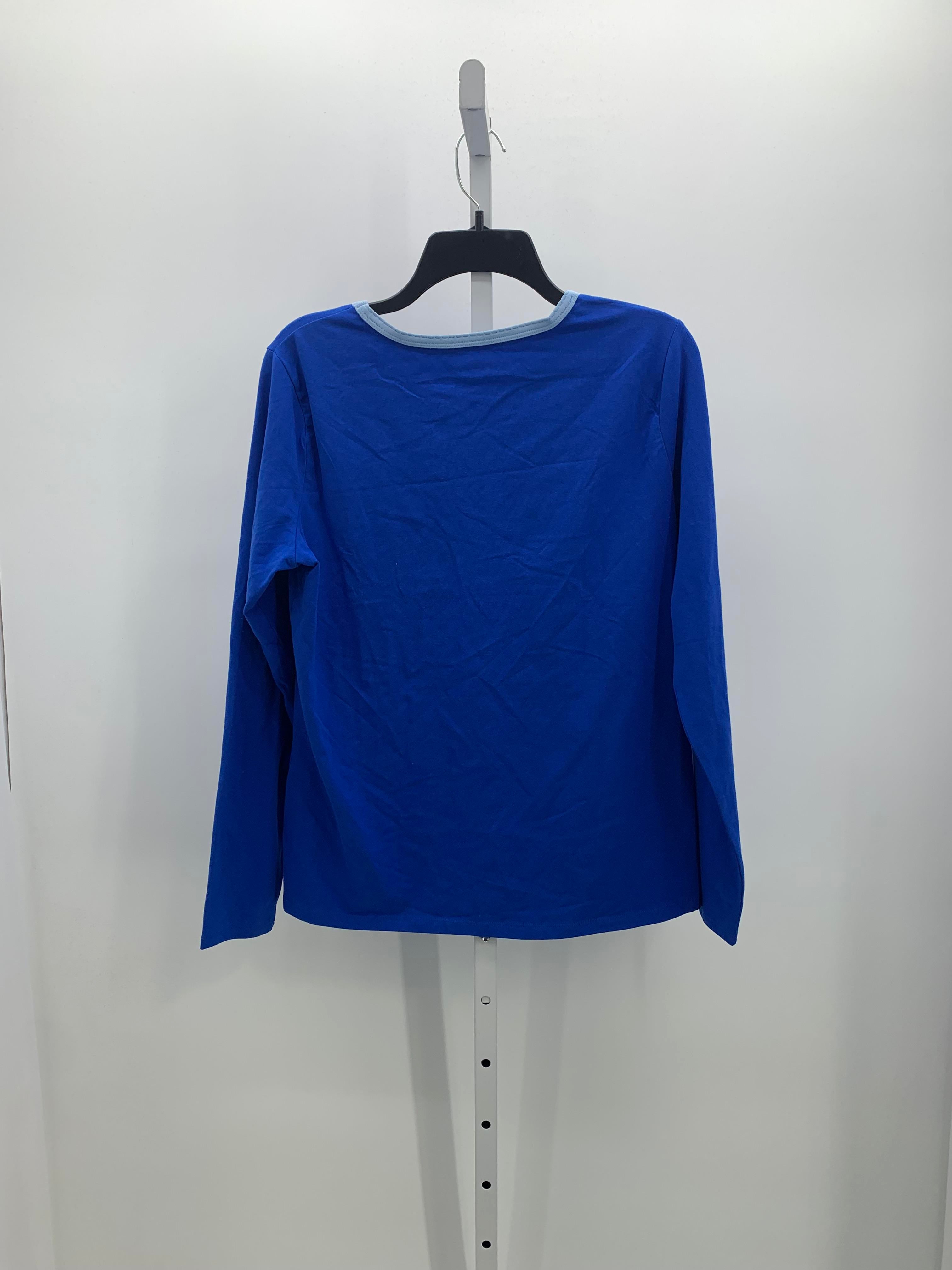 Lands End Size Large Misses Long Sleeve Shirt