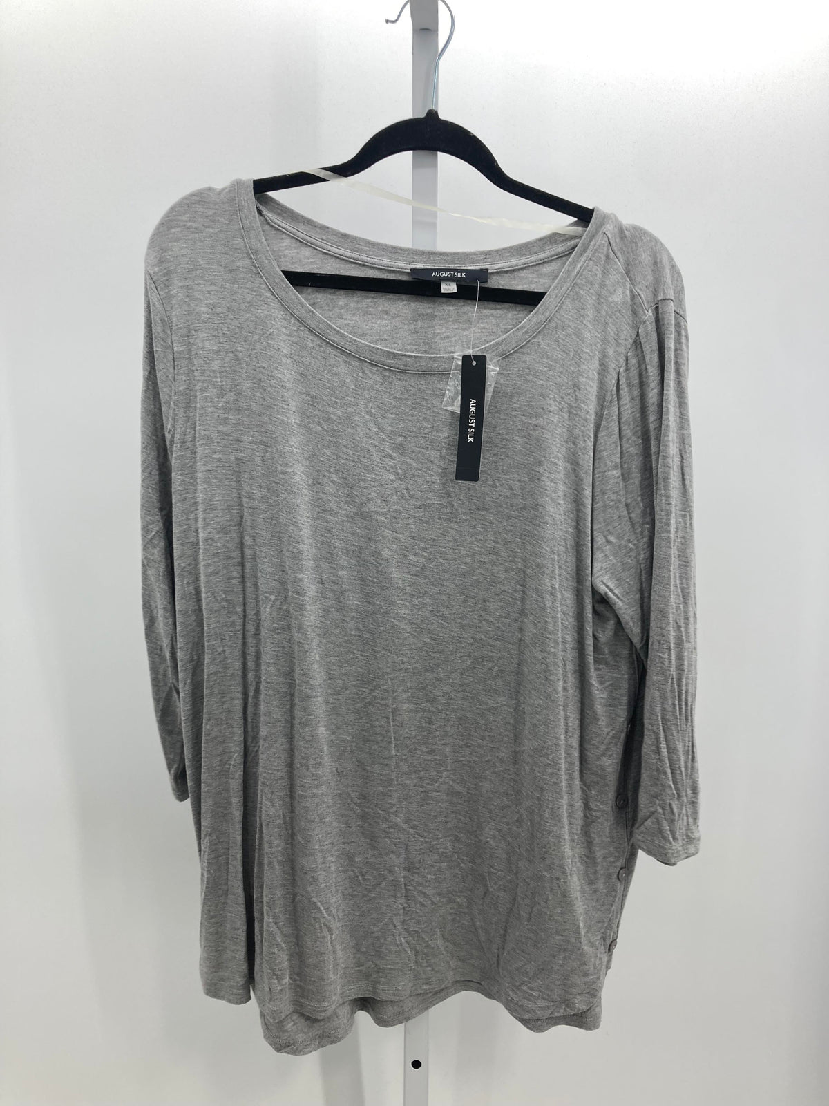 August Silk Size Extra Large Misses Long Sleeve Shirt