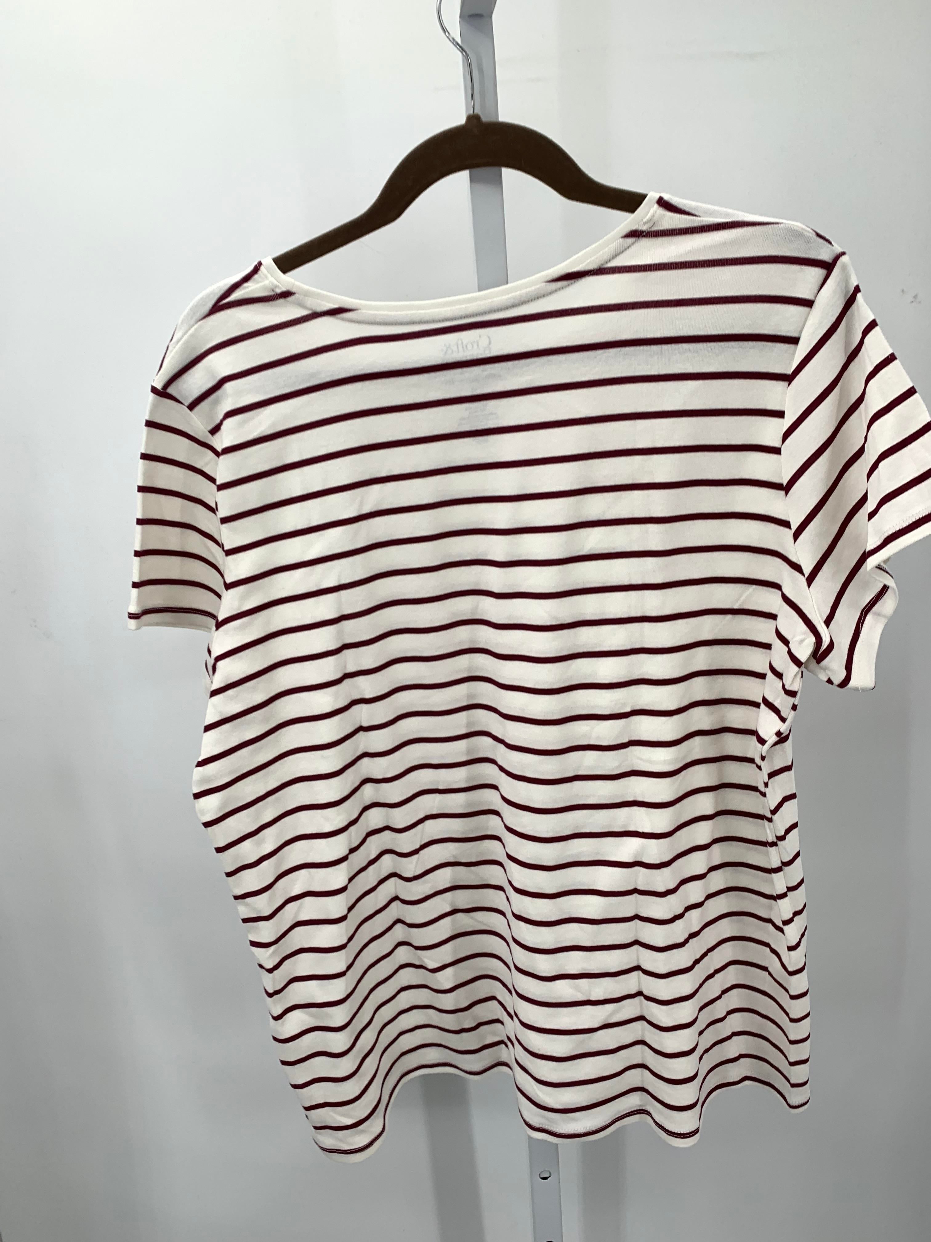 Croft & Barrow Size Extra Large Misses Short Sleeve Shirt