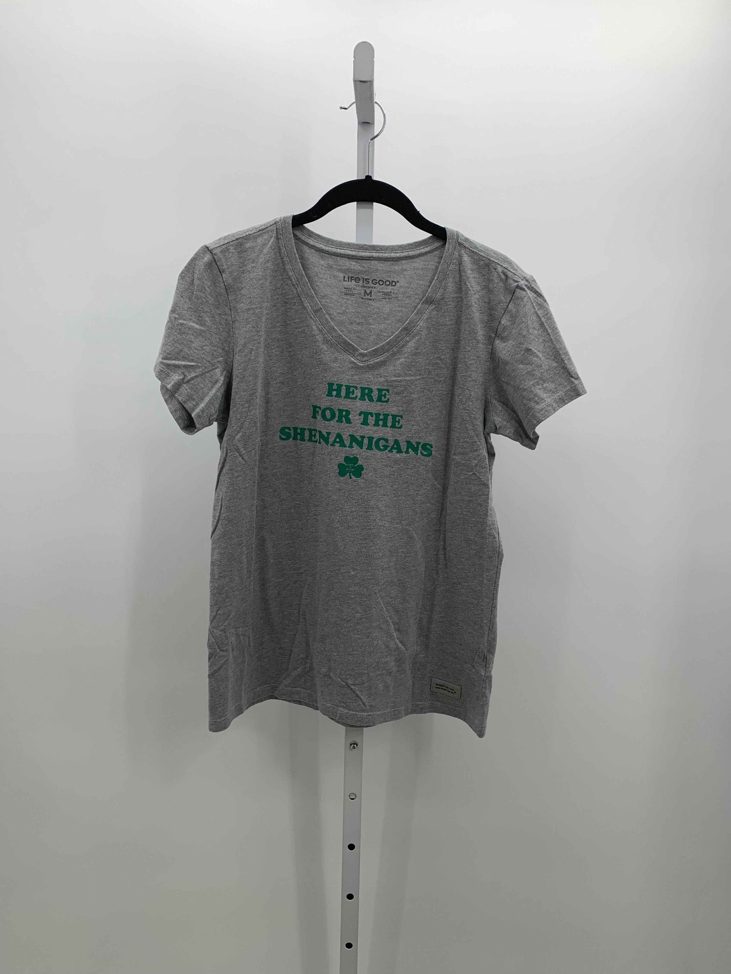 Life is Good Size Medium Misses Short Sleeve Shirt
