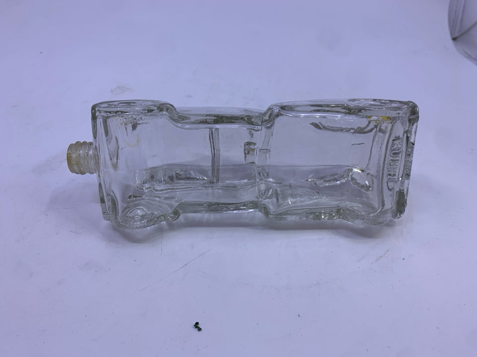 VTG CLEAR CAR AVON BOTTLE- EMPTY.
