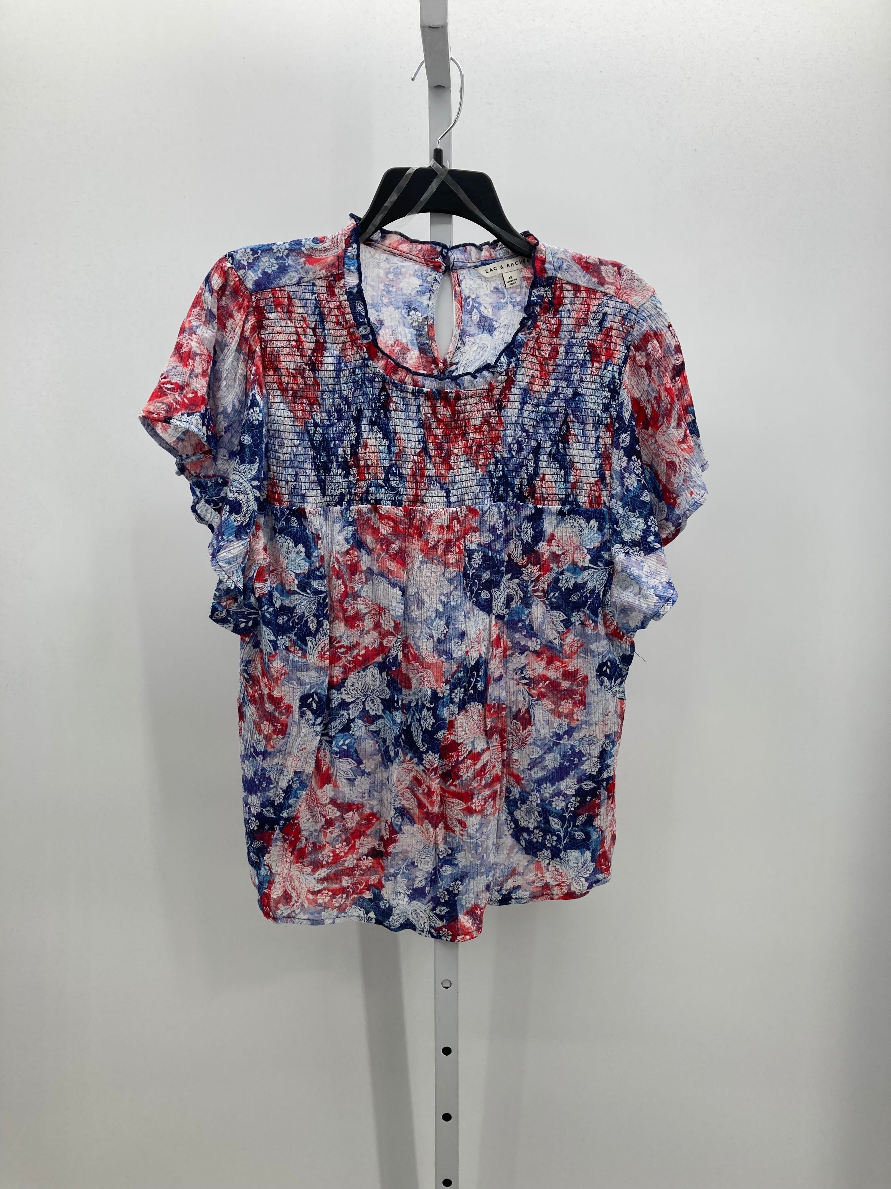 Zac & Rachel Size Extra Large Misses Short Sleeve Shirt