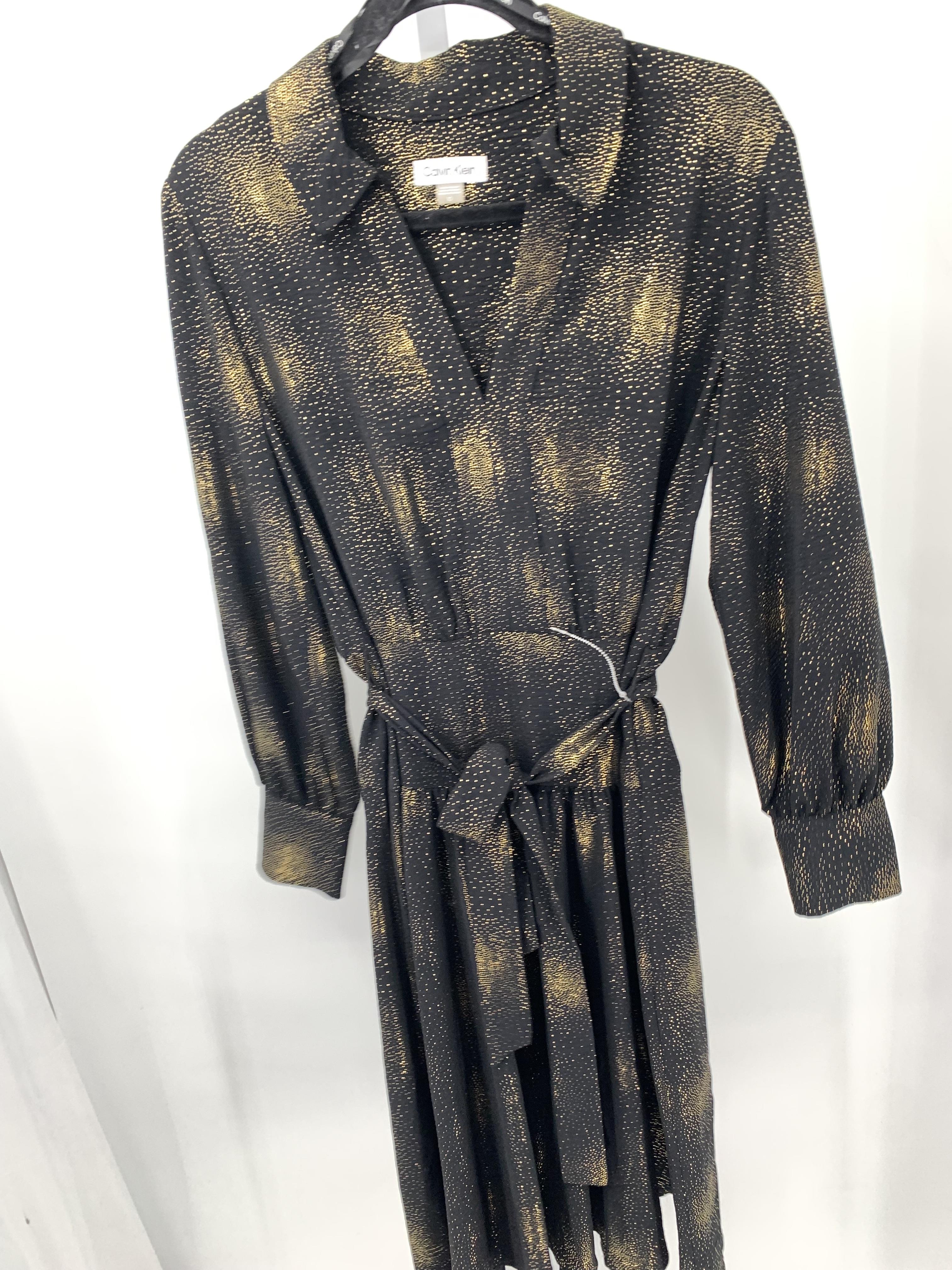 Calvin Klein Size 10 Misses Long Sleeve Dress