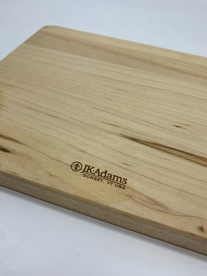 "C" WOODEN CUTTING BOARD.