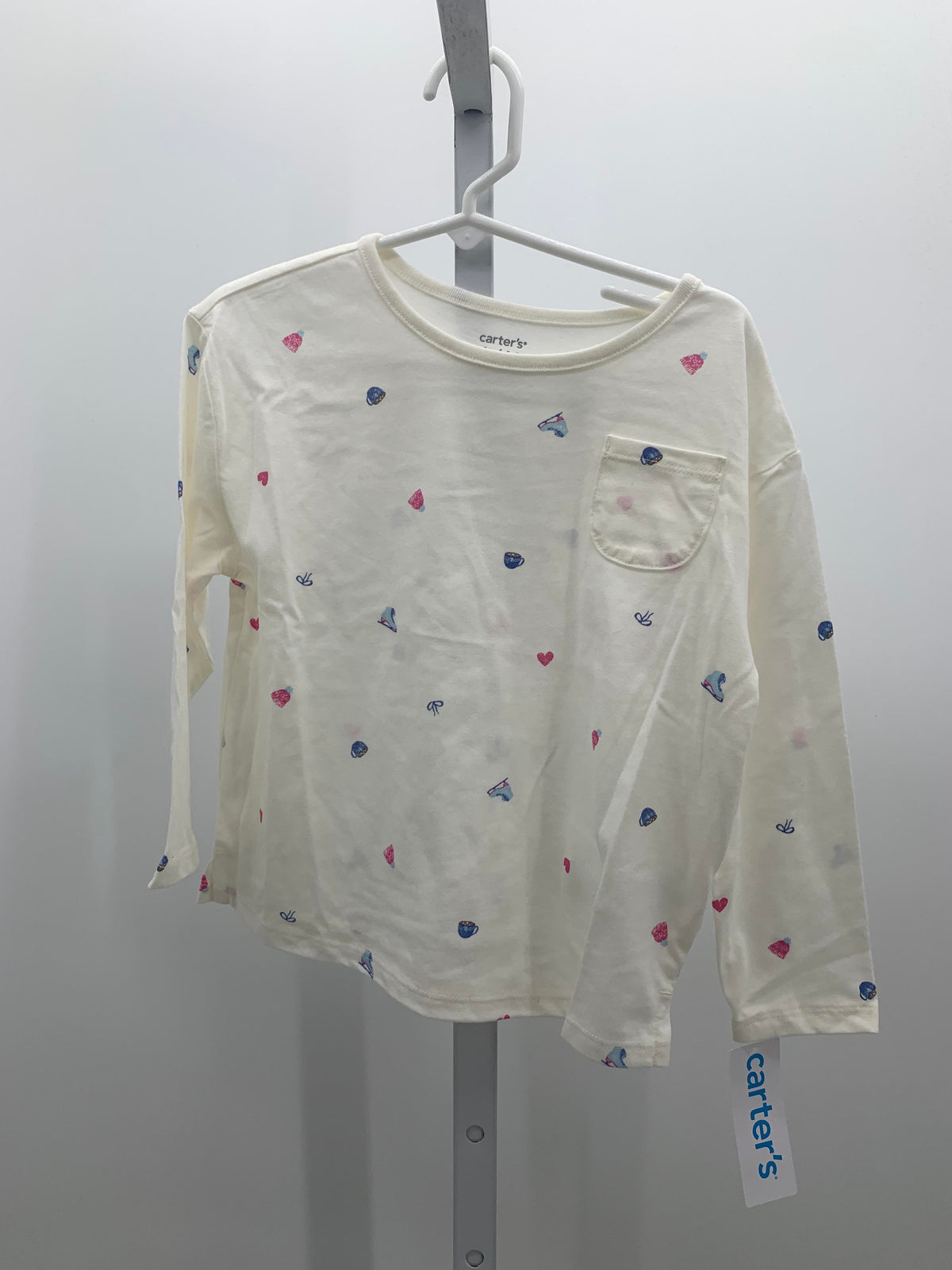 Carters Size 4T Girls Long Sleeve Shirt