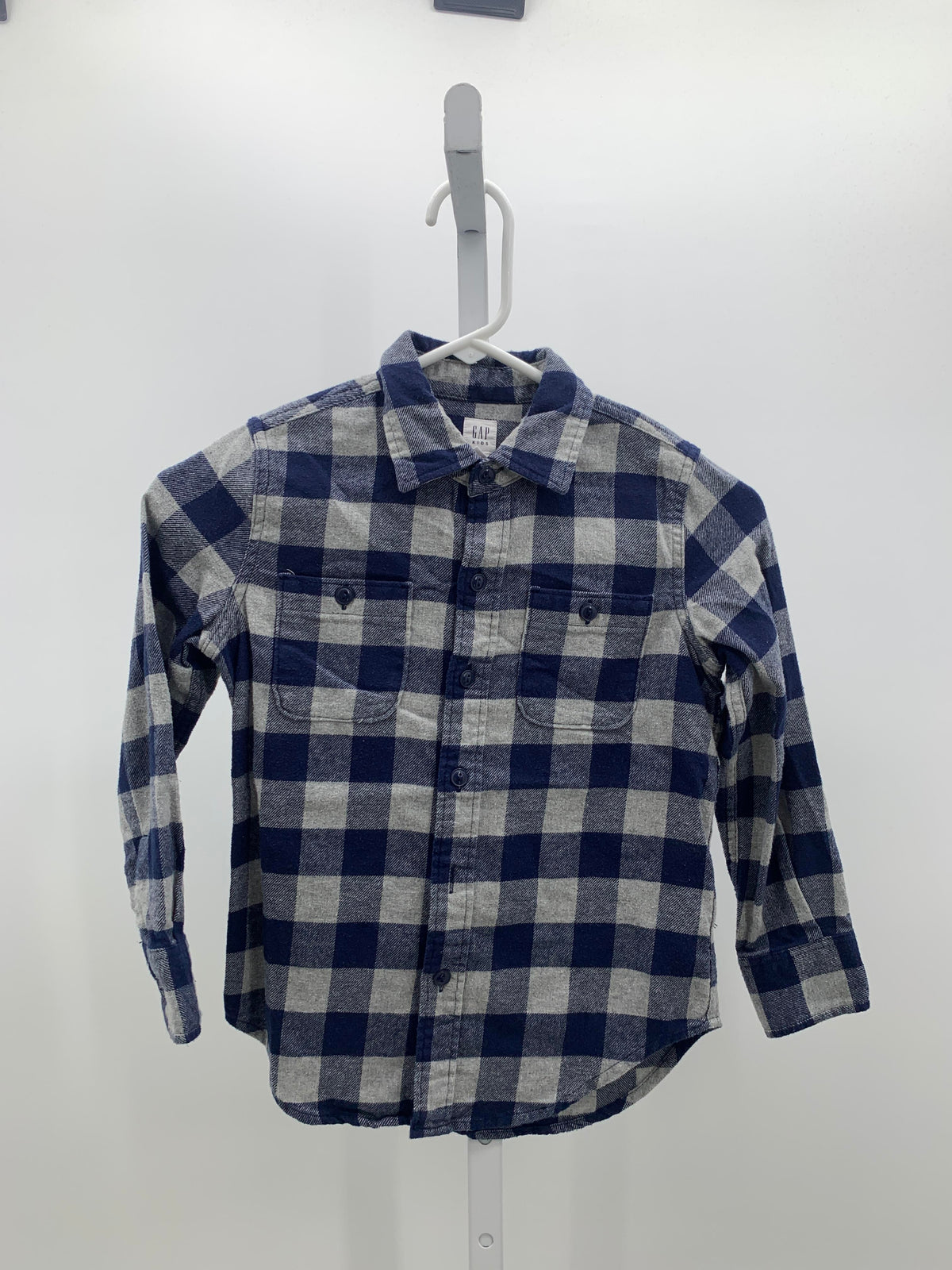 GREY PLAID BTN DOWN