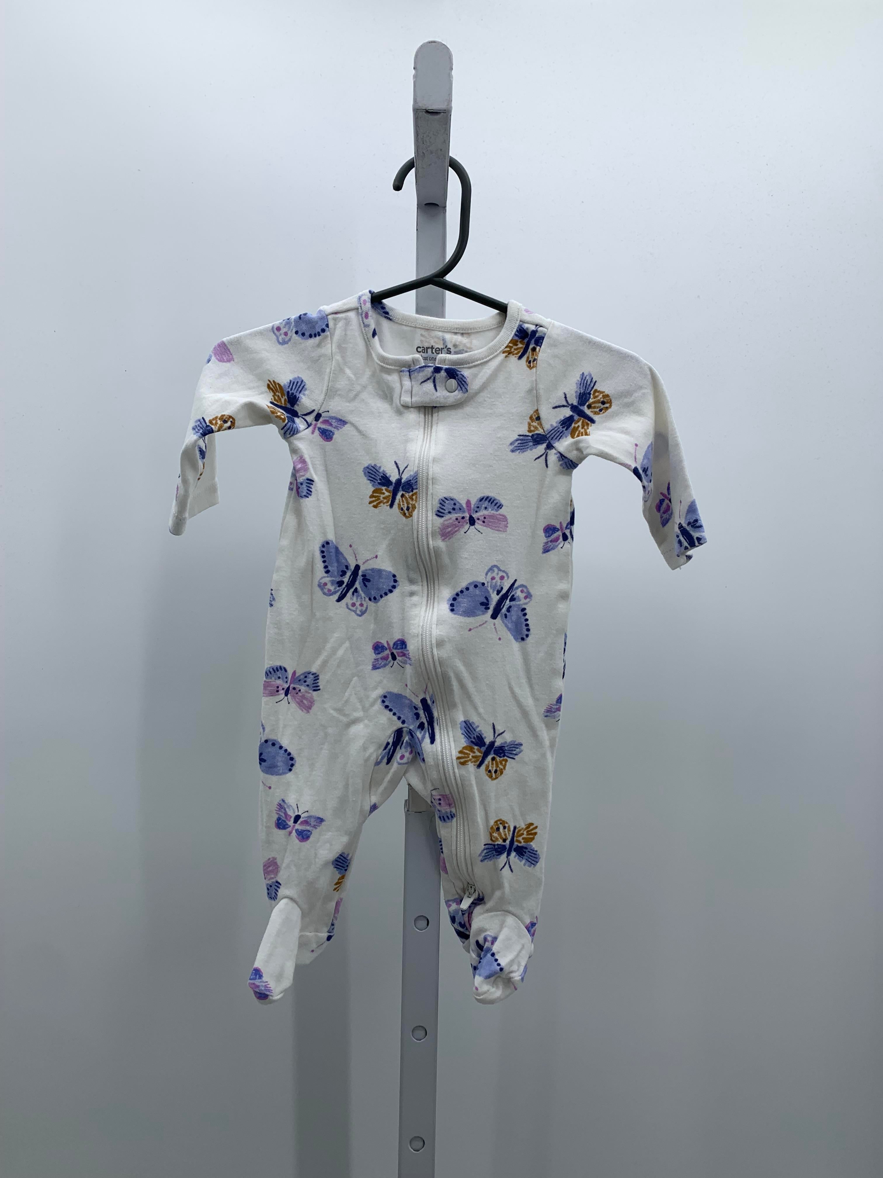 Carters Size 3 Months Girls Long Slv. Romper