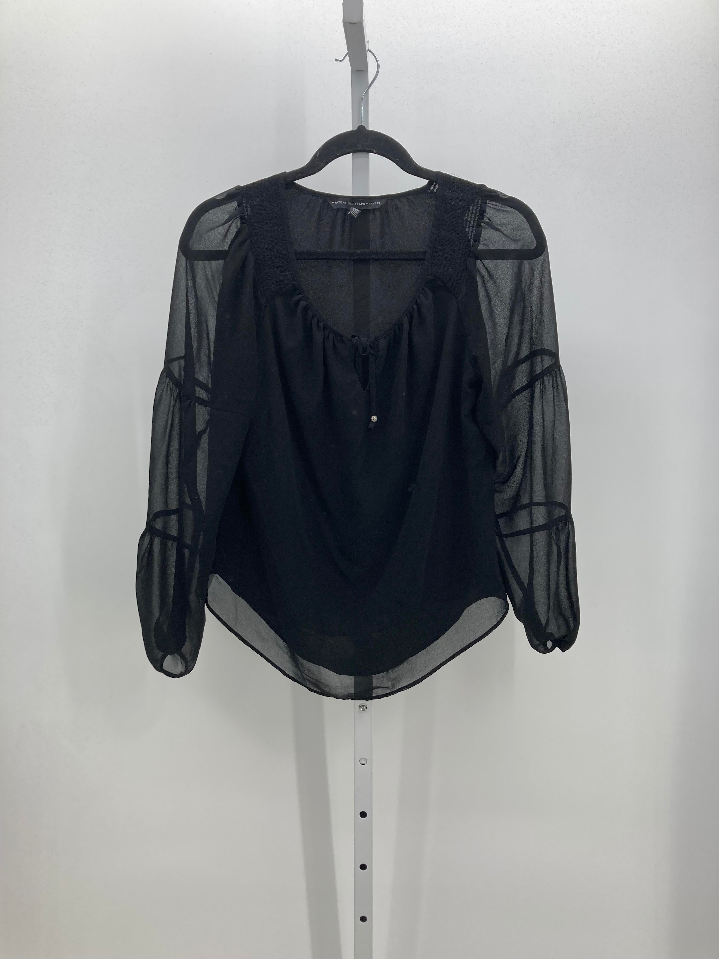 White House Black Size Small Misses Long Sleeve Shirt
