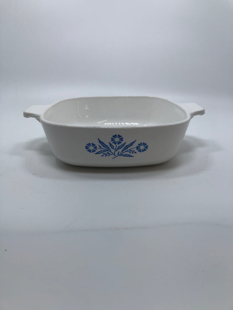 BLUE CORNFLOWER CASSEROLE DISH.