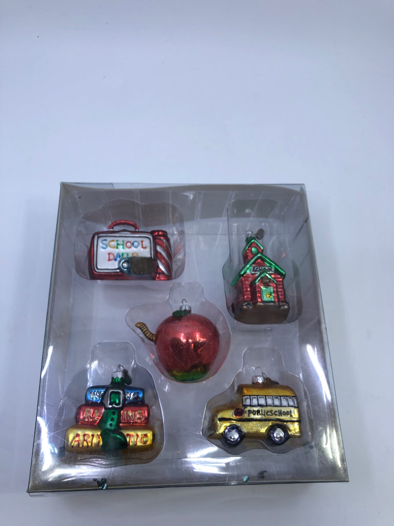 NIB SCHOOL DAYS CHRISTMAS ORNAMENTS.