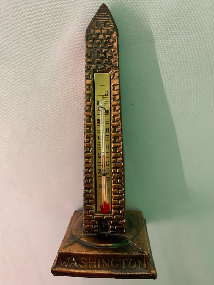 VTG WASHINGTON MONUMENT THERMOMETER.