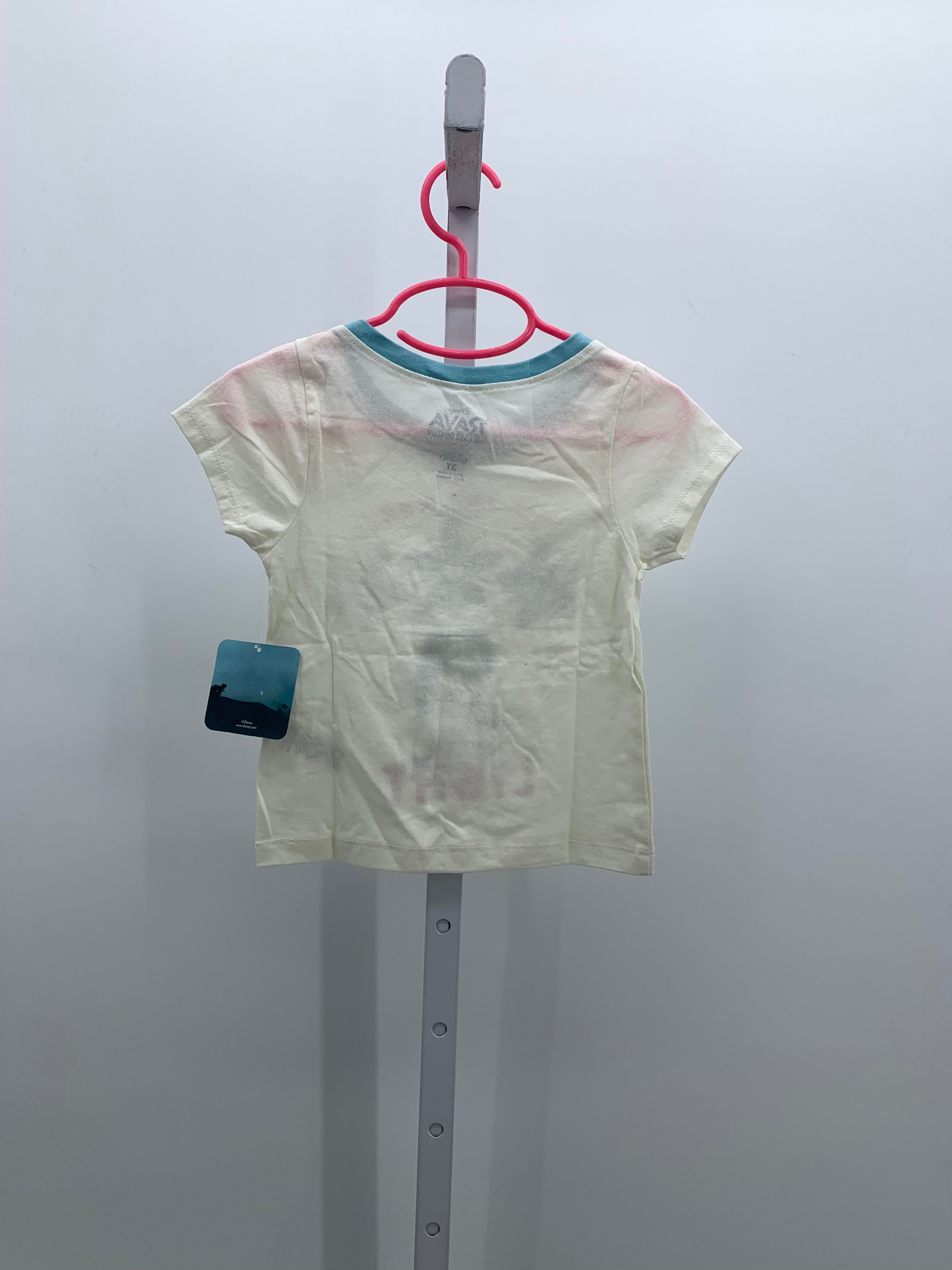 Disney Size 3T Girls Short Sleeve Shirt