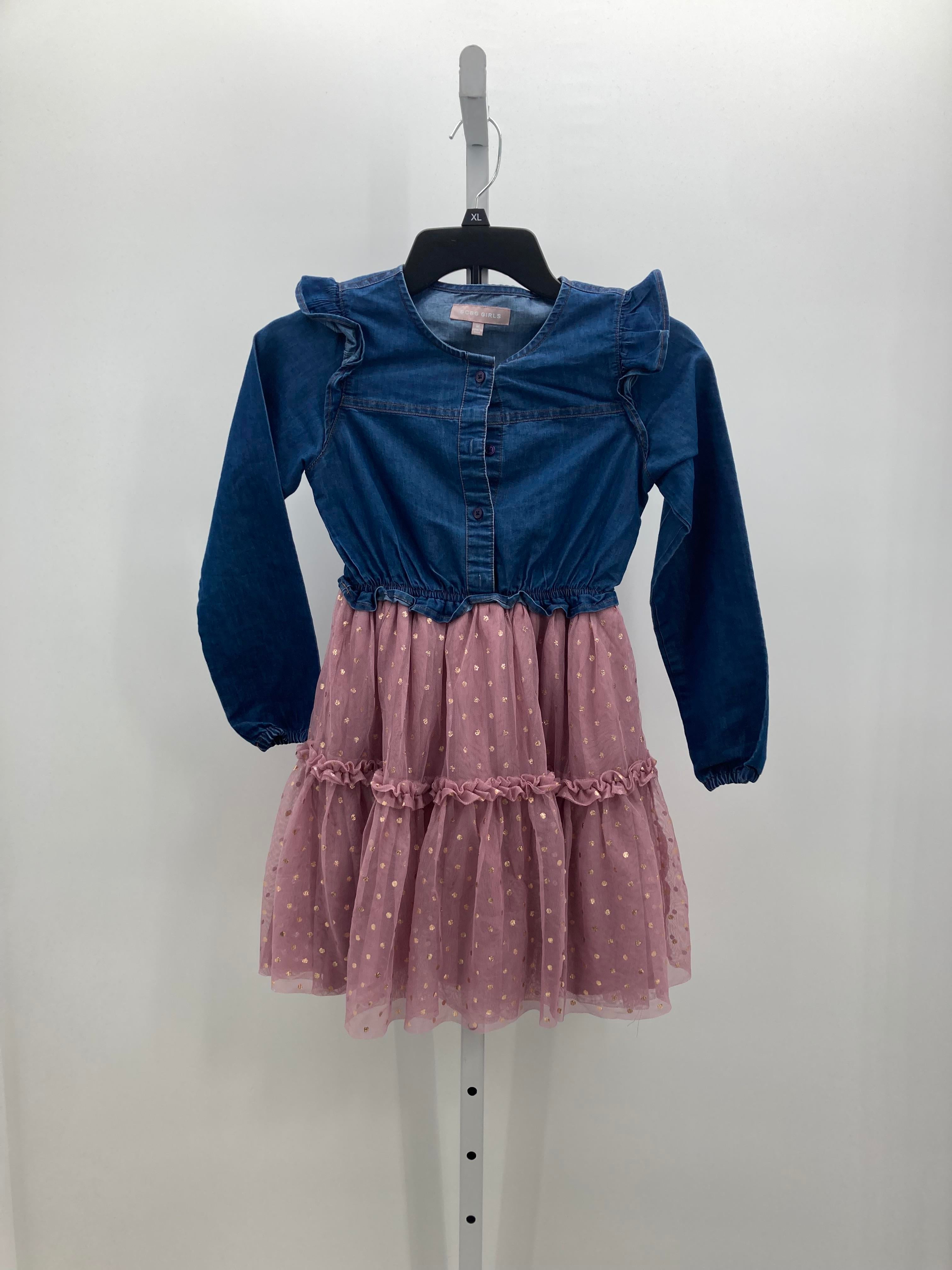 BCBG Size 8-10 Girls Long Sleeve Dress