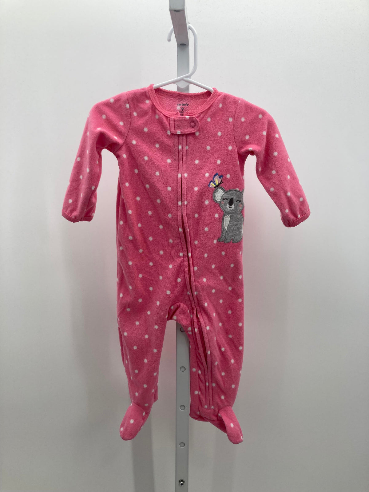 Carters Size 9 Months Girls Long Slv. Romper