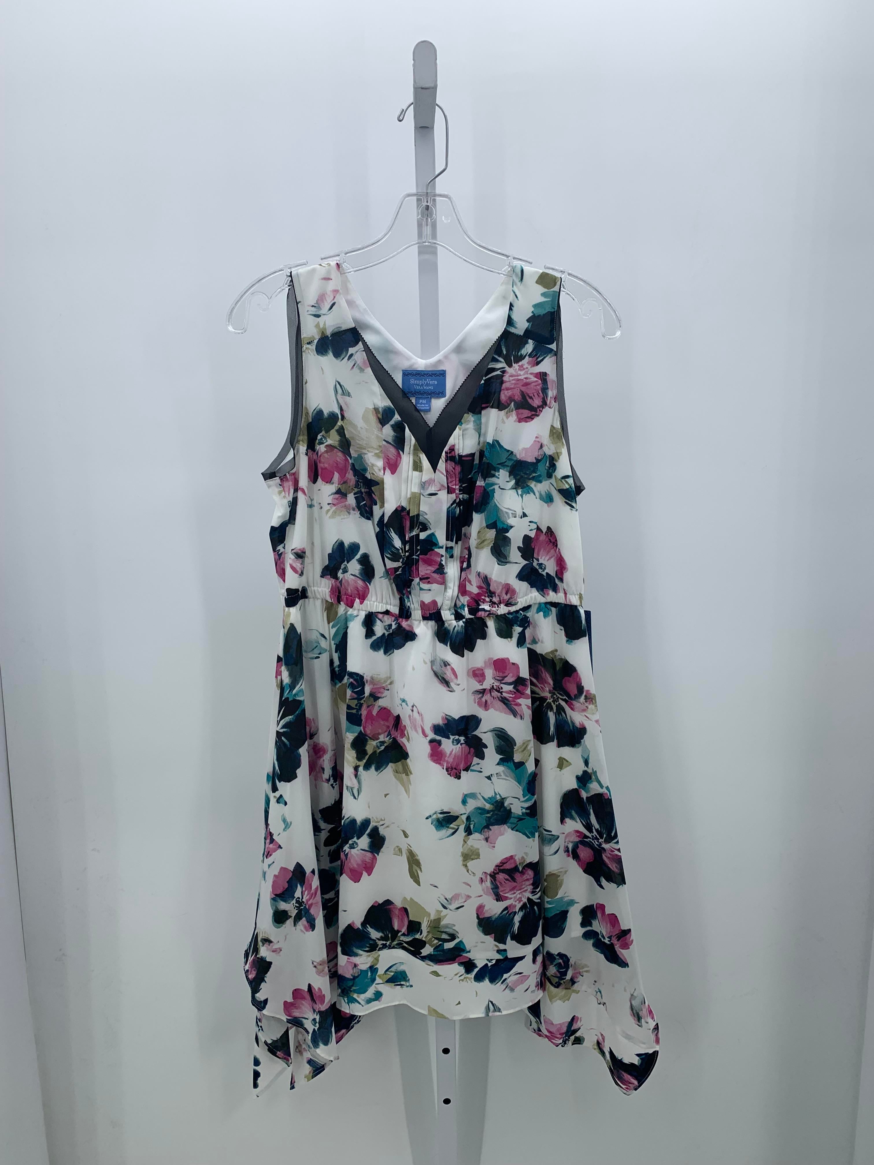 Vera Wang Size Medium Petite Petite Sleeveless Dress