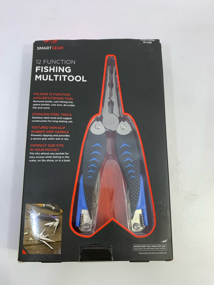 NIB SMARTGEAR FISHING 12 FUNCTION MULTITOOL.