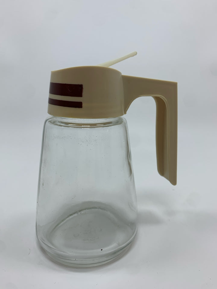 VTG GEMCO GLASS SYRUP DISPENSER.