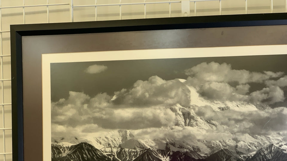 ANSEL ADAMS MOUNT MCKINLEY PHOTOGRAPH FRAMED ART.