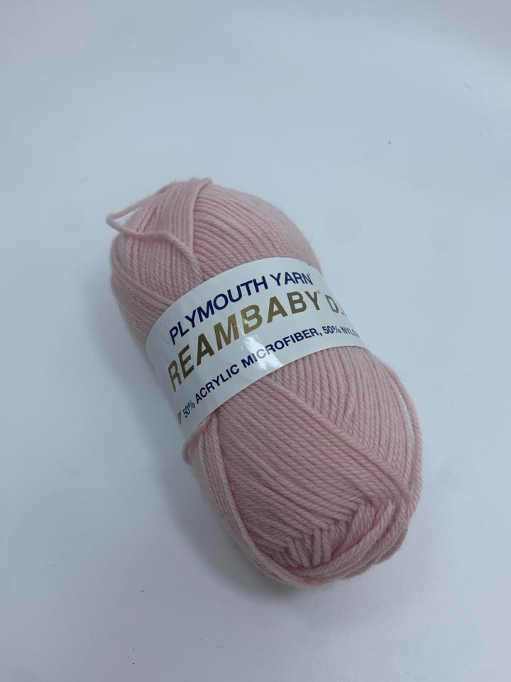 NEW BABY PINK YARN.