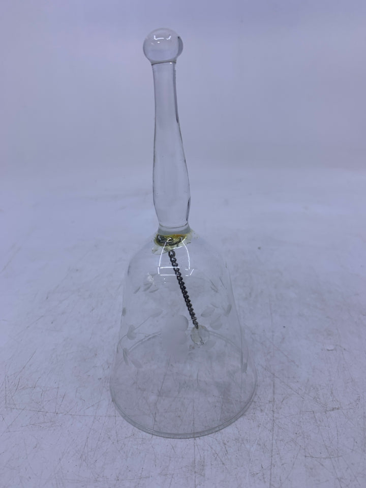 HERITAGE ETCHED GLASS BELL.