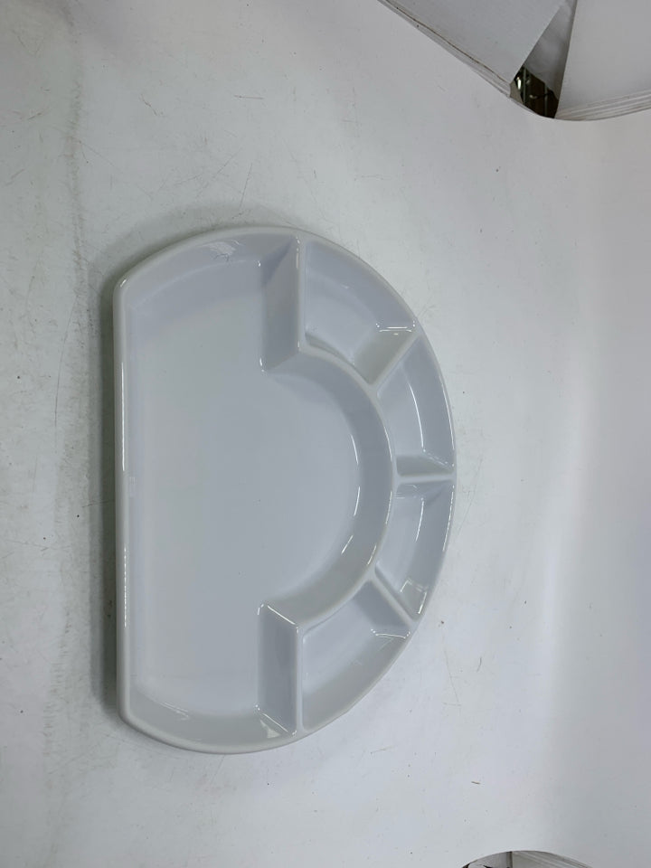 5 SECTION DIVIDED PLATE.