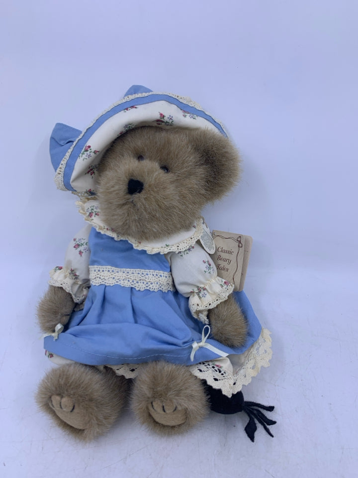 LITTLE MISS MUFFET TAN BEAR W/ SPIDER ON FOOT BOYDS BEAR.