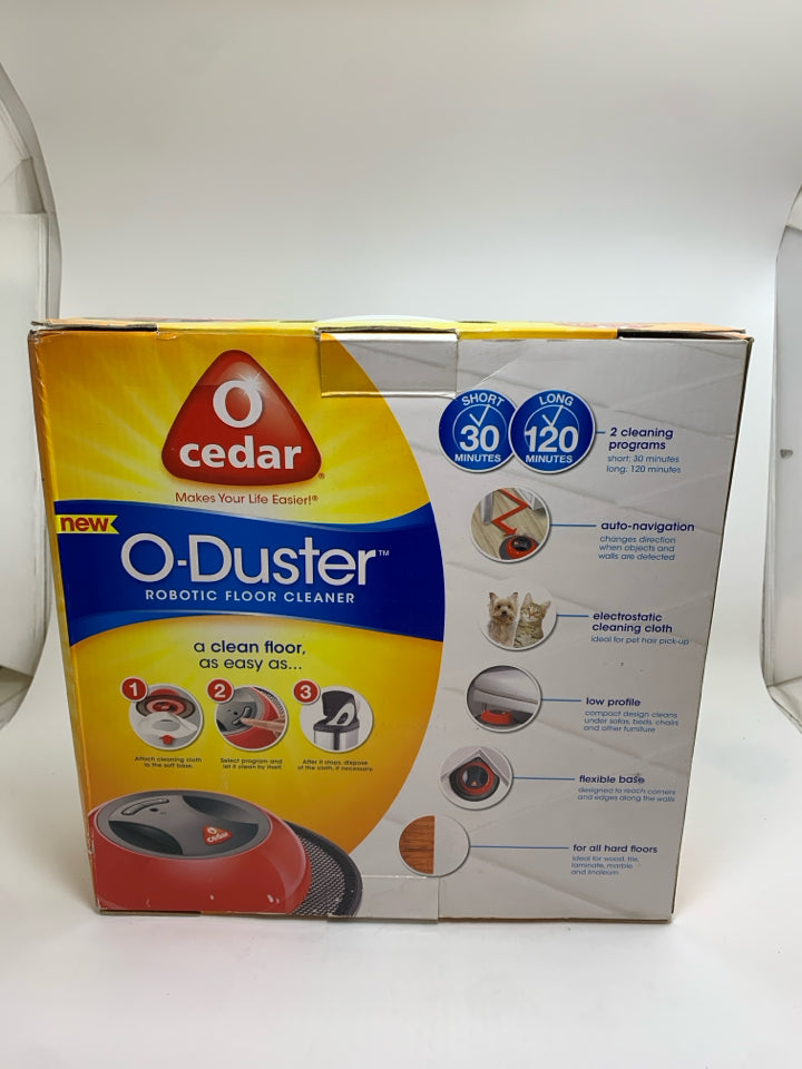 NIB O-DUSTER ROBOTIC FLOOR CLEANER.