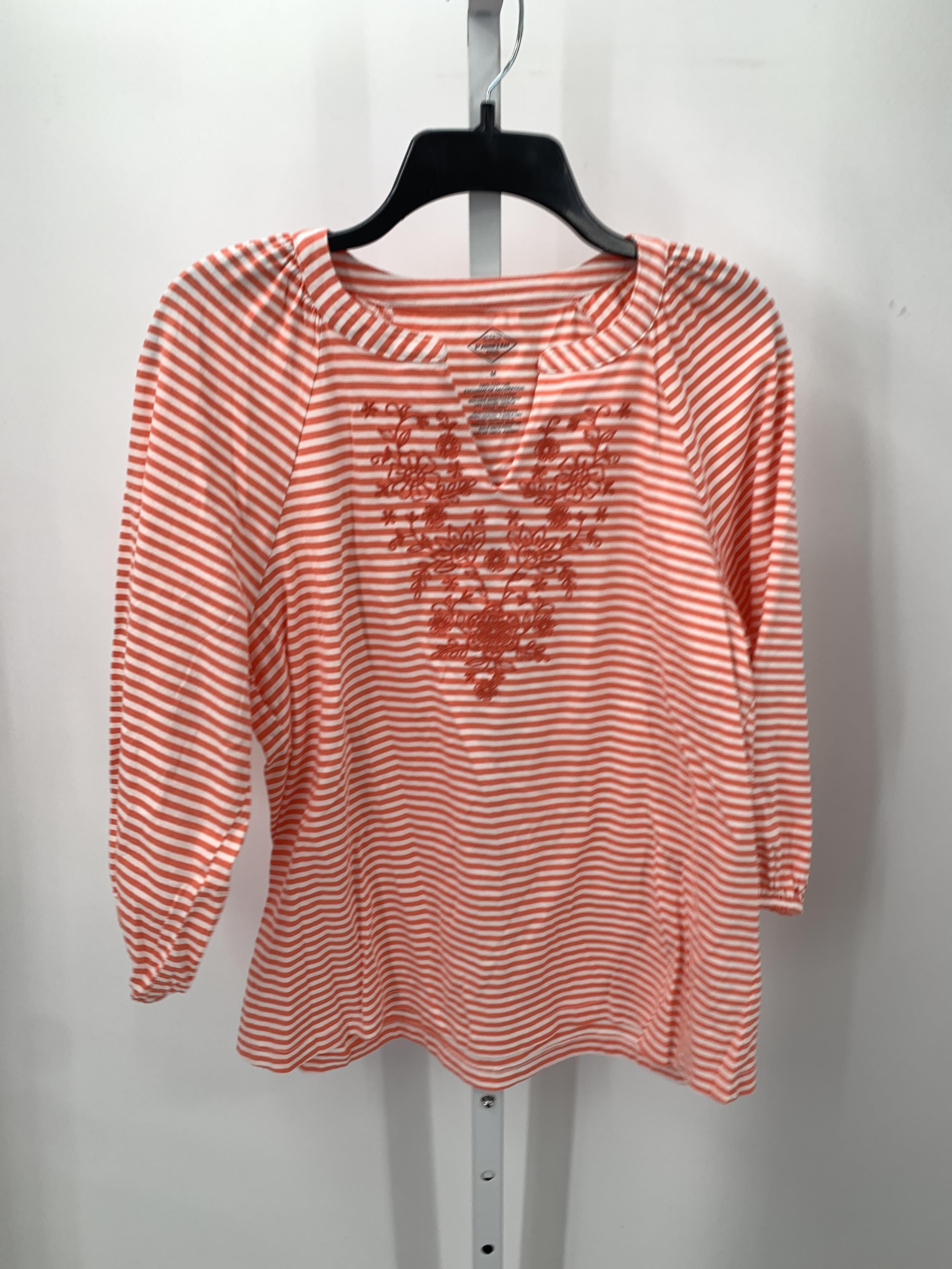 St. Johns Bay Size Medium Misses 3/4 Sleeve Shirt