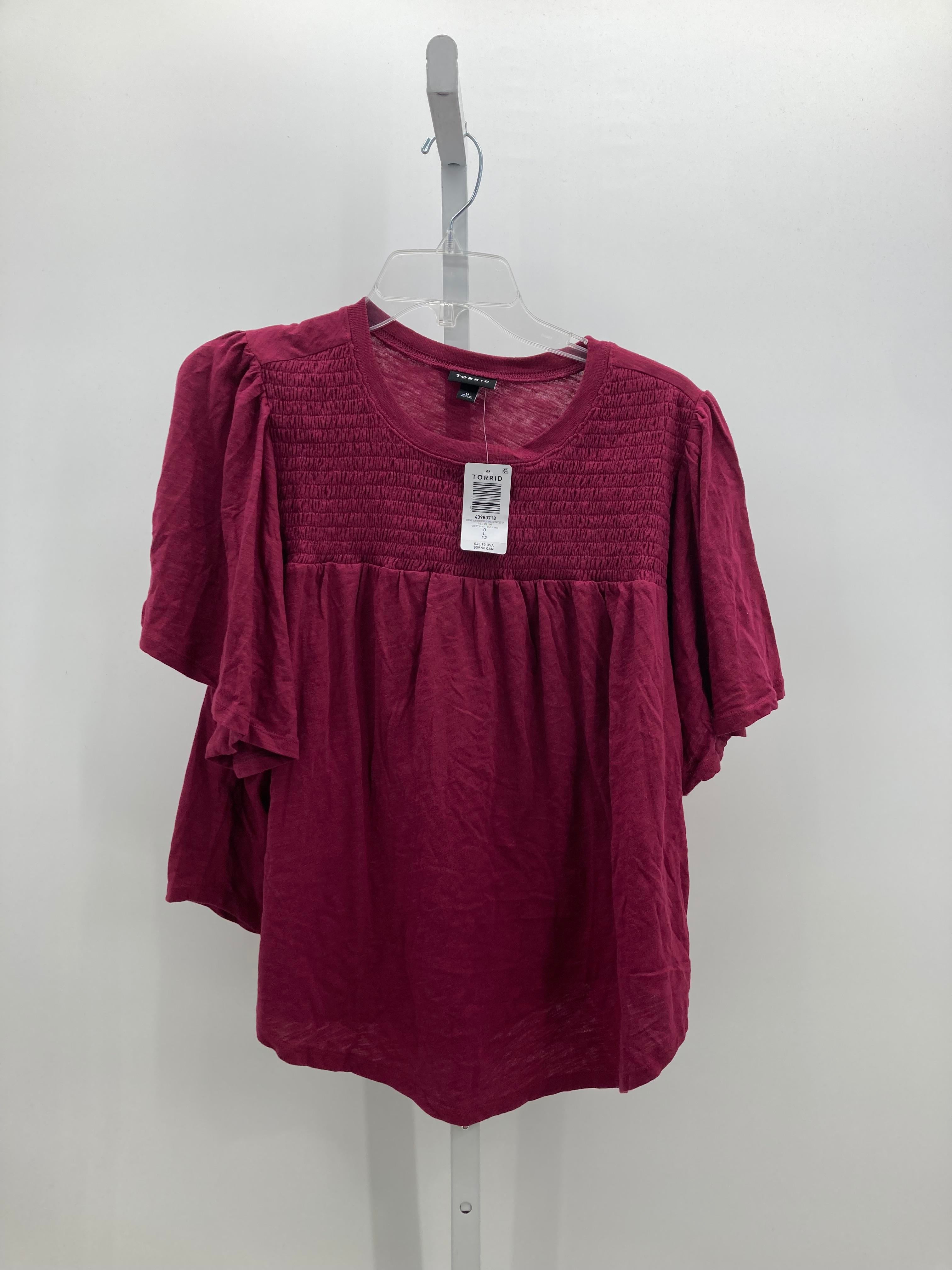 Torrid Size 0X Womens Short Sleeve Shirt