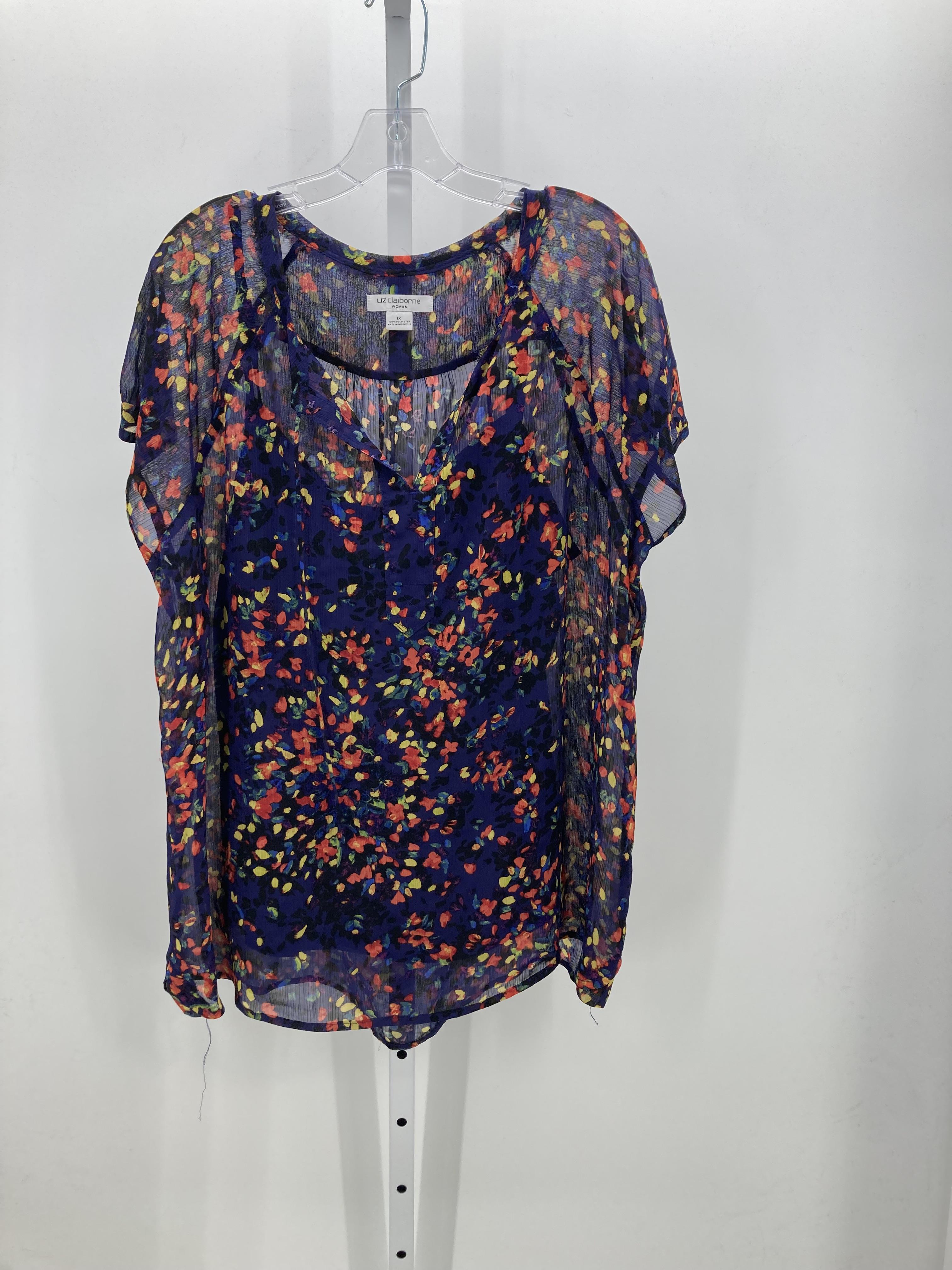 Liz Claiborne Size 1X Womens Short Sleeve Shirt