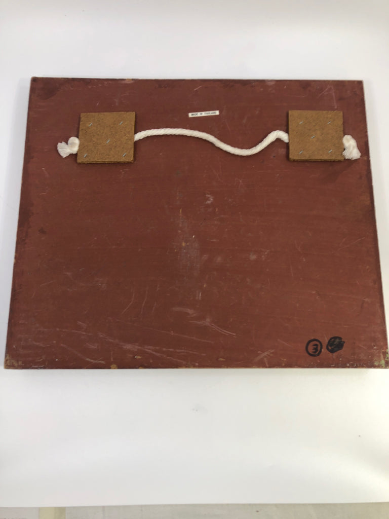 BUGATTI TYPE 35 WOODEN WALL HANGING.