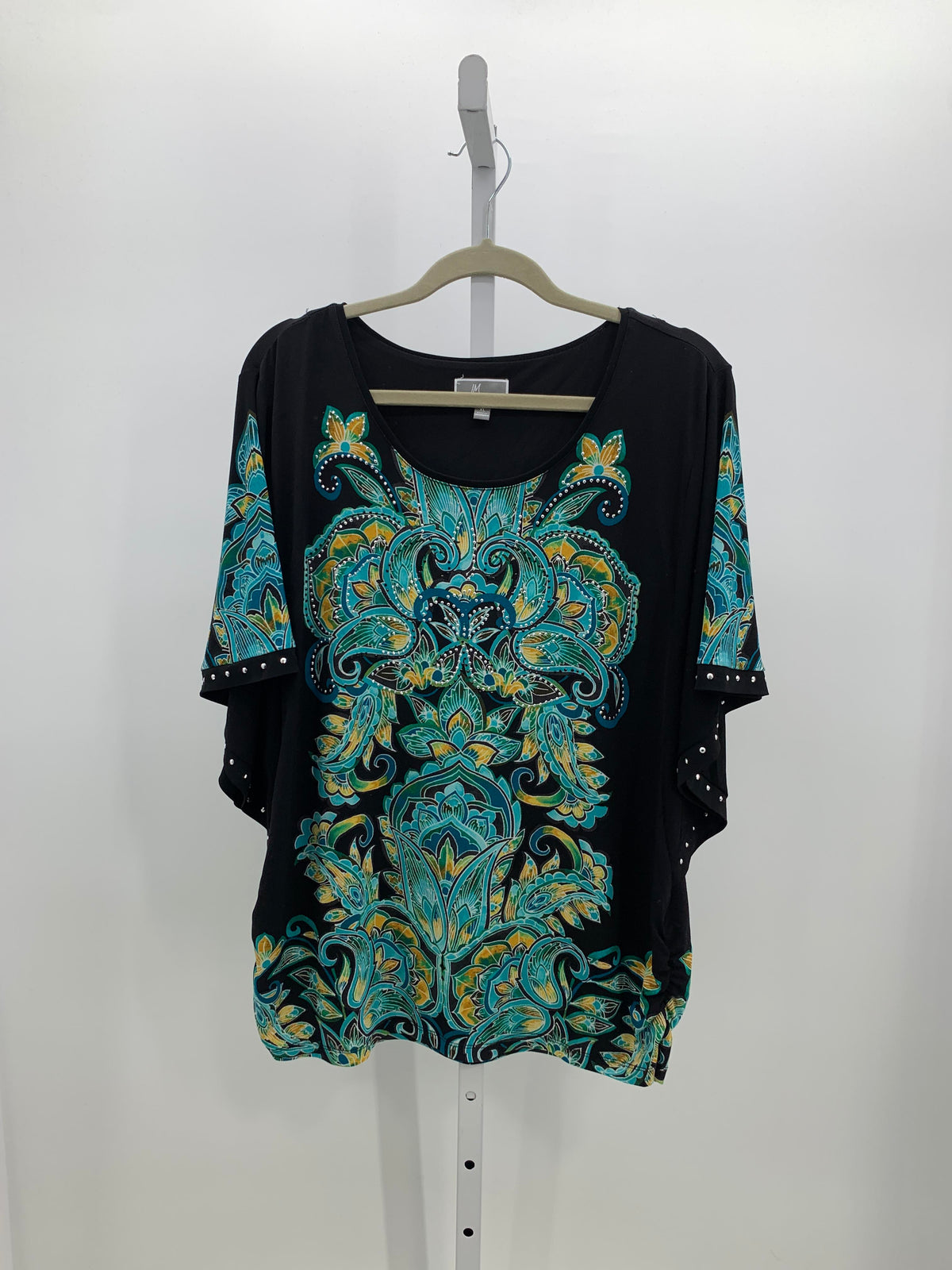 JM Collection Size Extra Large Misses Short Sleeve Shirt