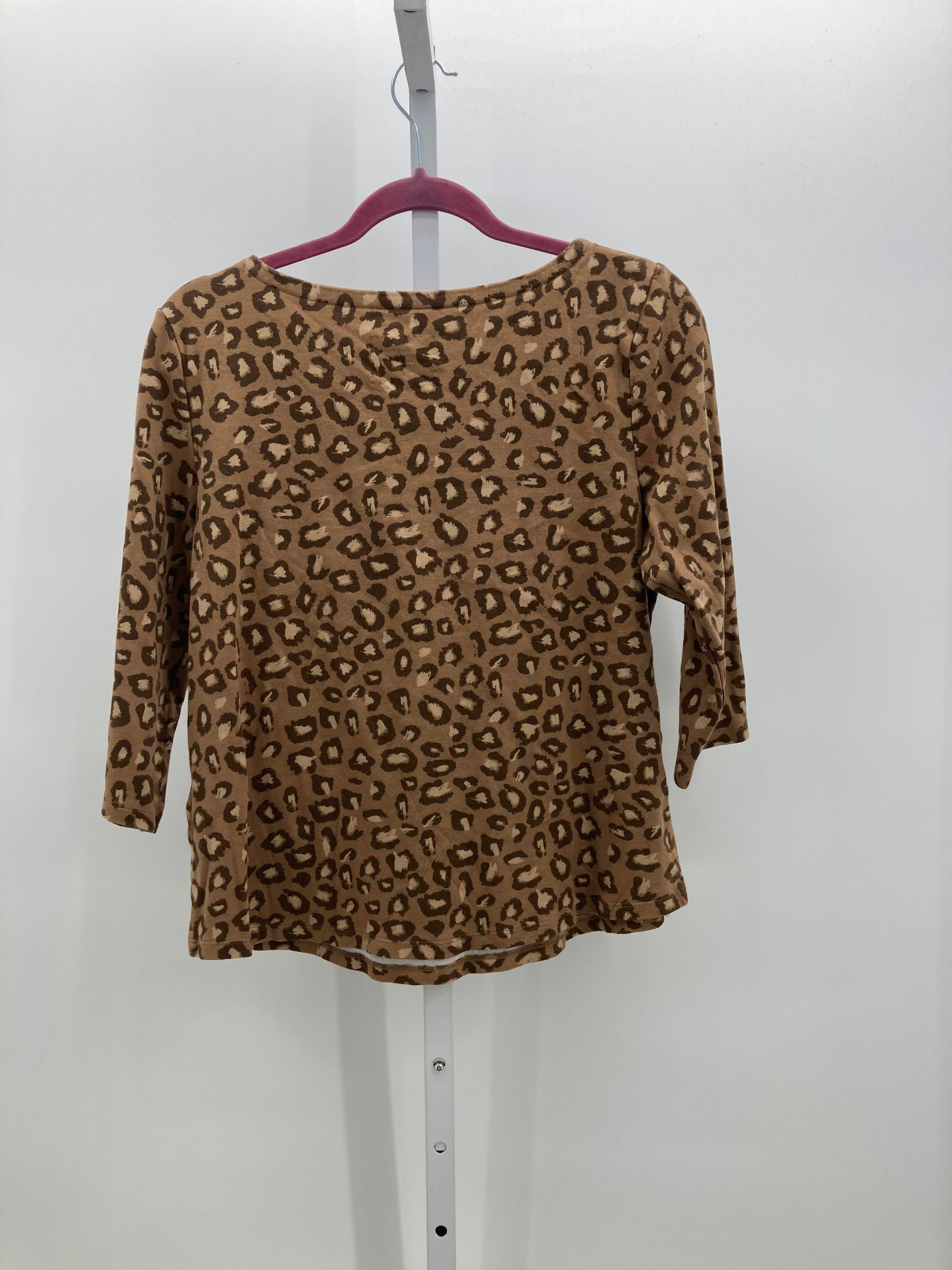 Charter Club Size Large Misses Short Sleeve Shirt