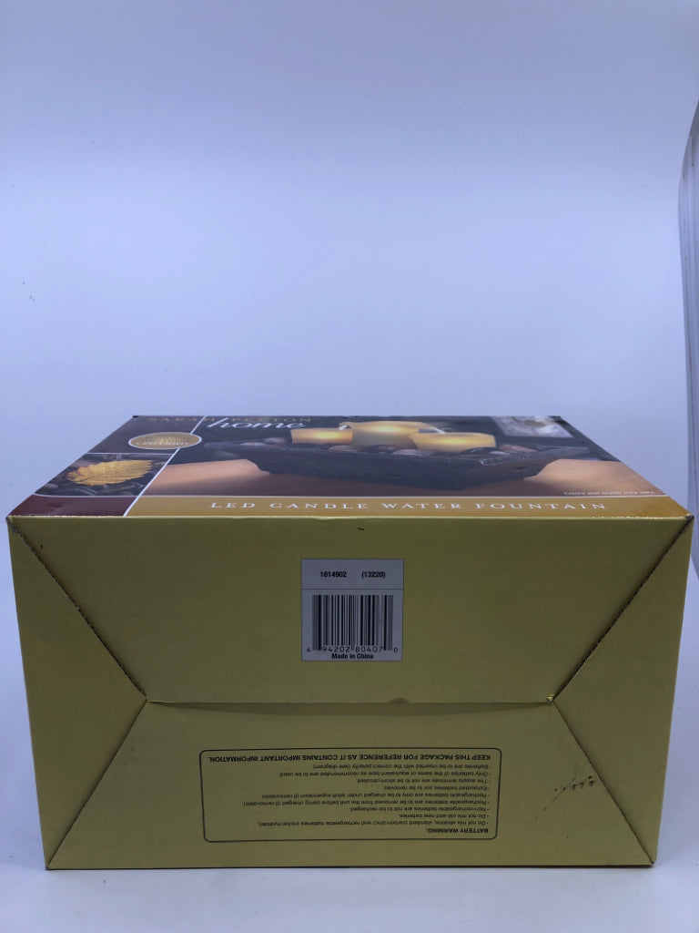 NIB LED CANDLE WATER FOUNTAIN.