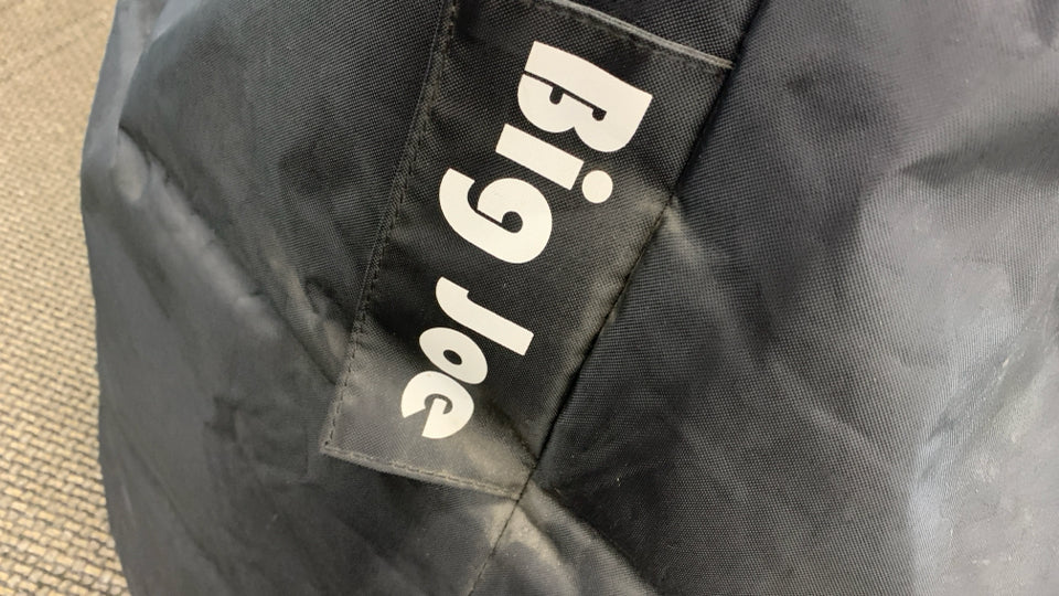 BIG JOE BLACK BEAN BAG CHAIR.