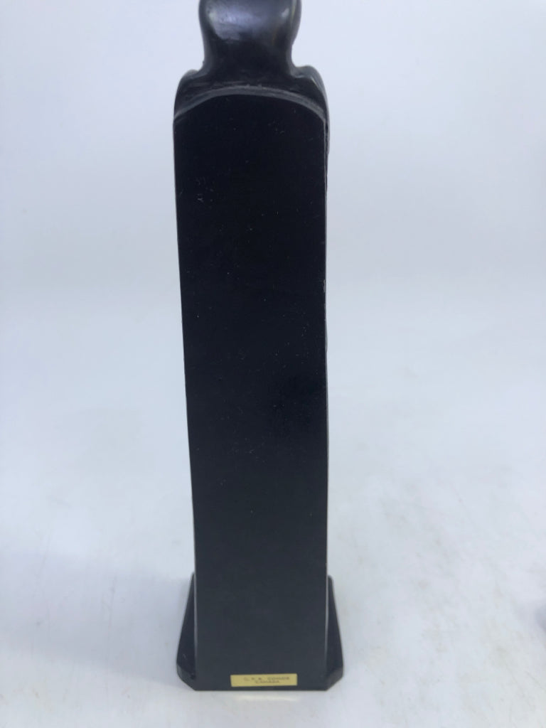 HUMAN, ANIMAL W/TONGUE OUT, ANIMAL, EAGLE TOTEM POLE HAND CARVED CFB COMOX CANAD