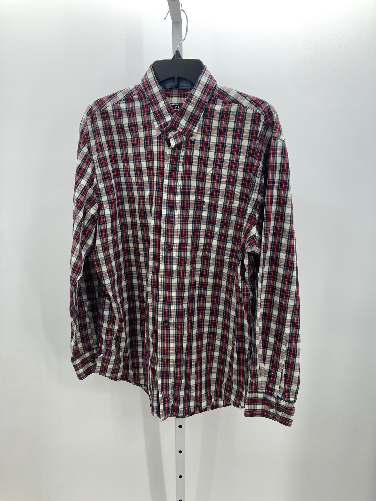 PLAID BTN DOWN